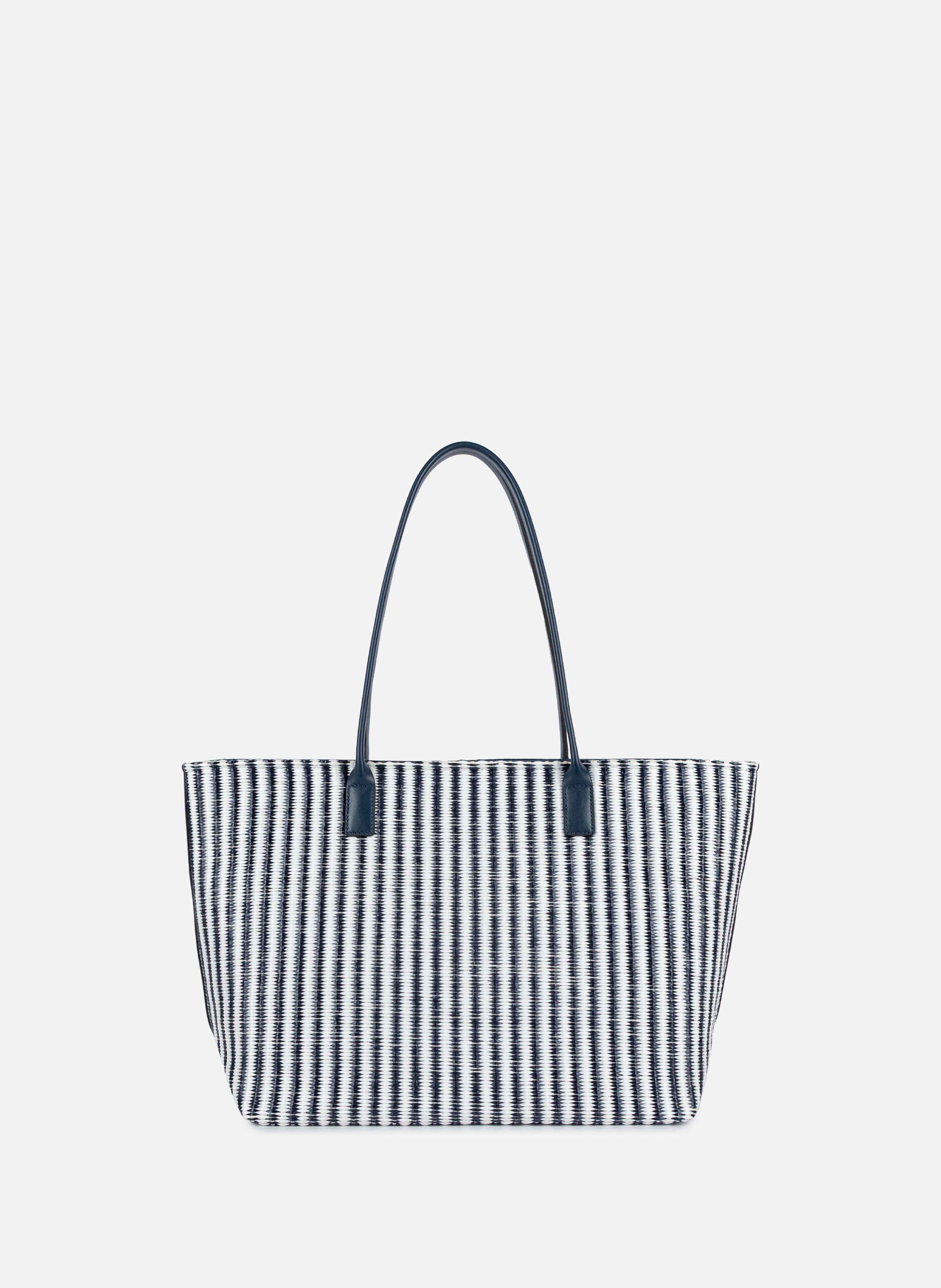 Sac cabas épaule - kba marinière osier LANCASTER Blue