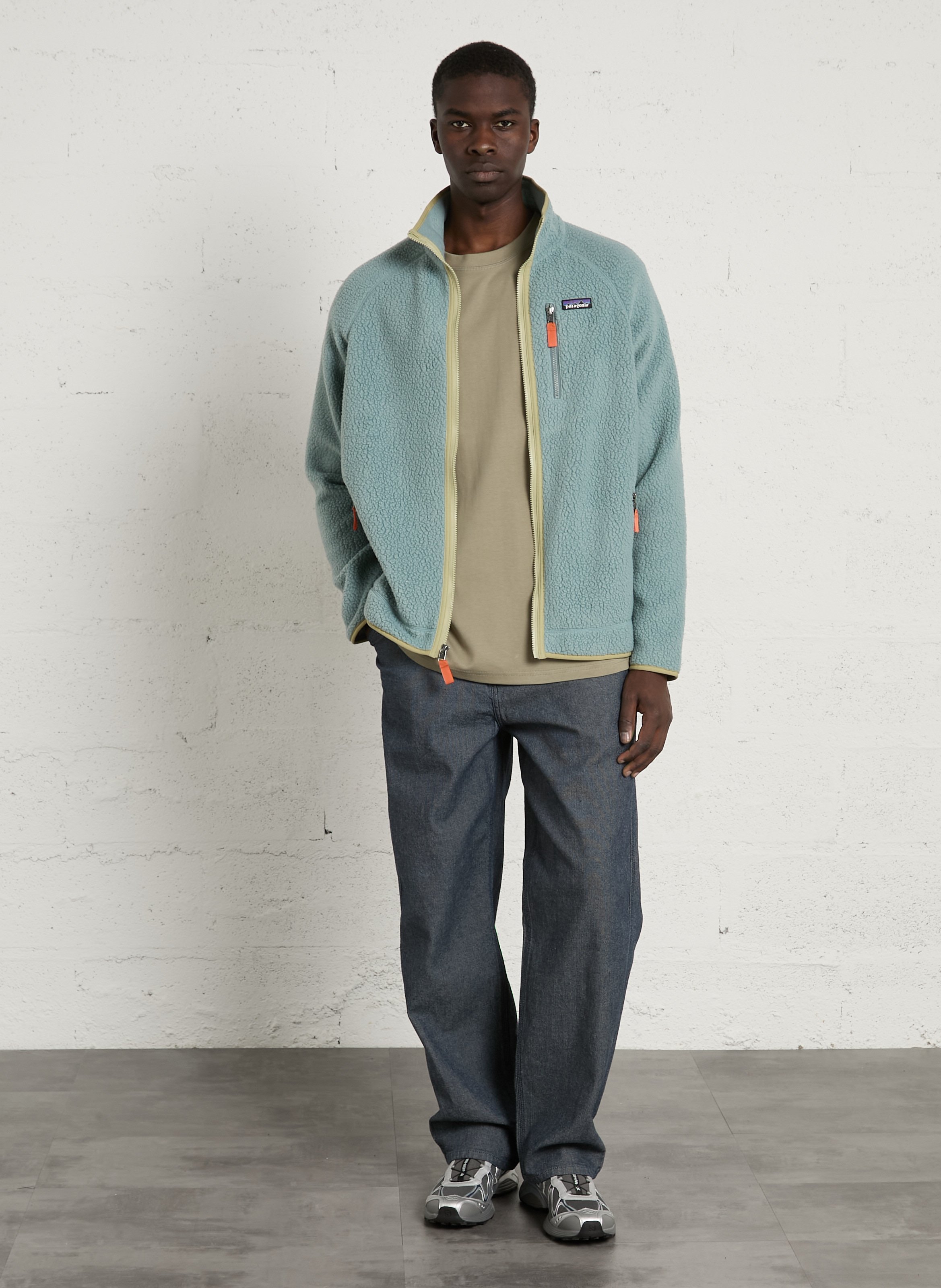 Polaire droit col montant PATAGONIA Bleu