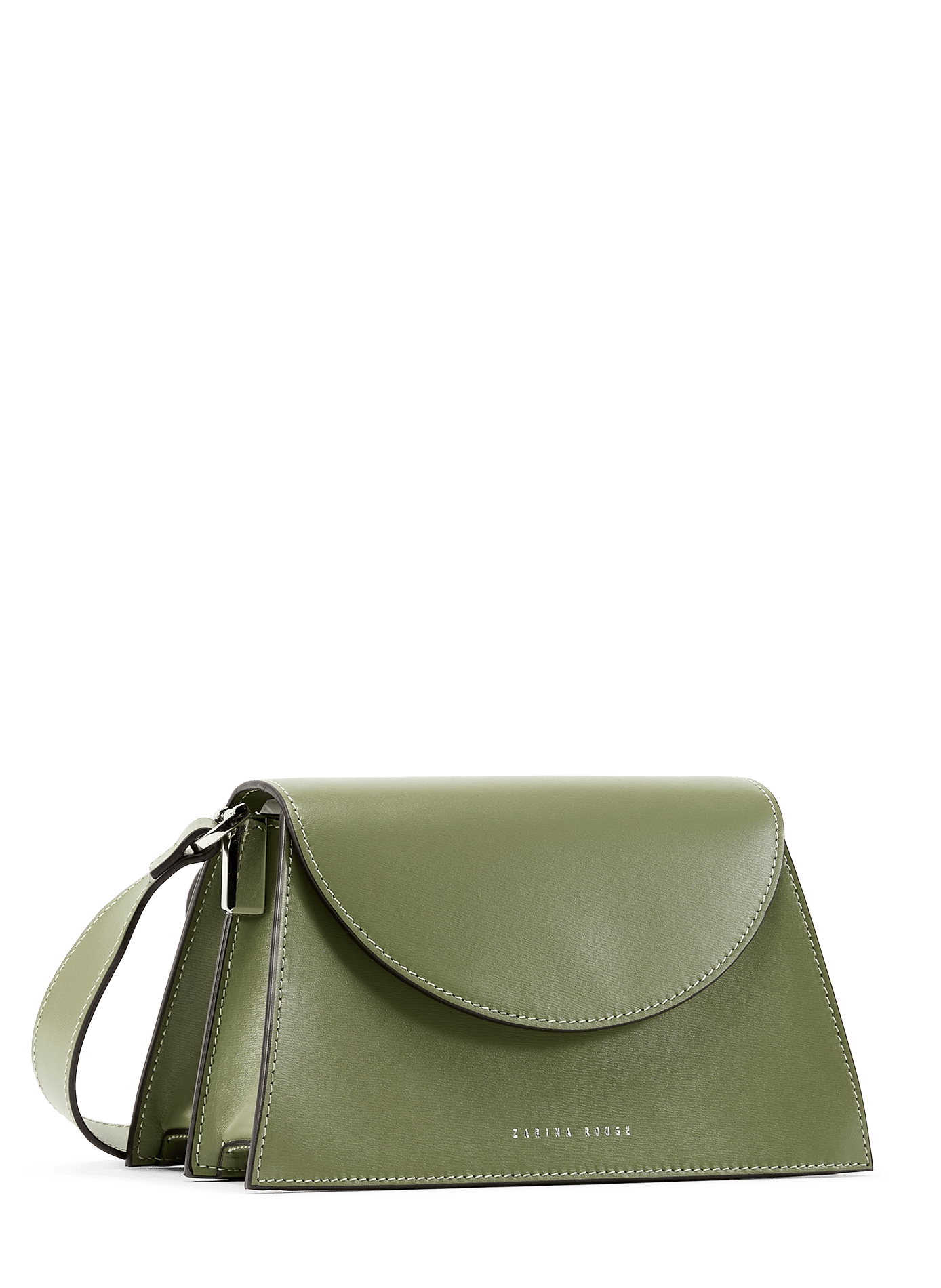 Sac à bandoulière réglable en cuir ZARINA ROUGE Green