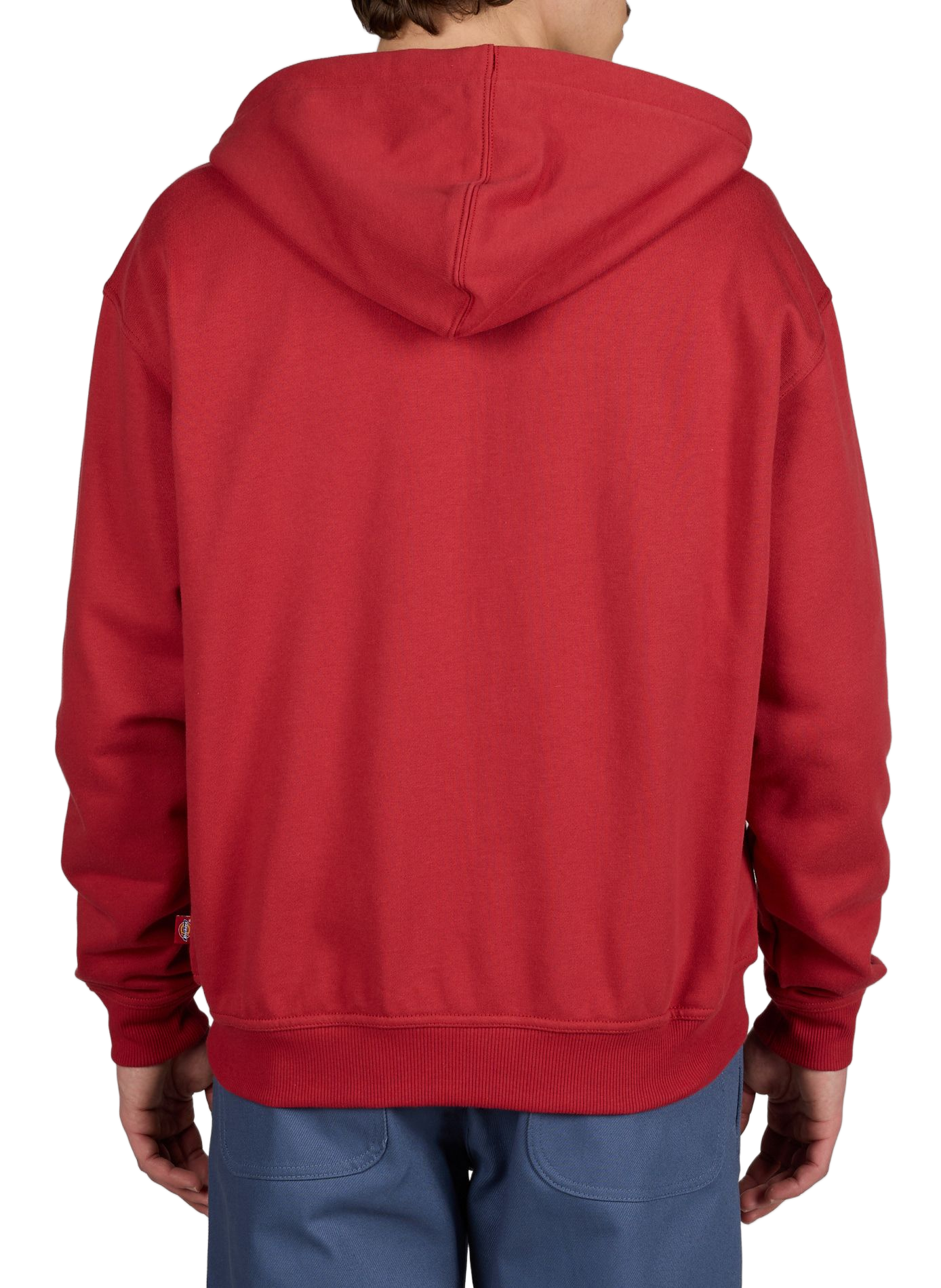 Sweat zip à capuche en coton mélangé DICKIES Rouge