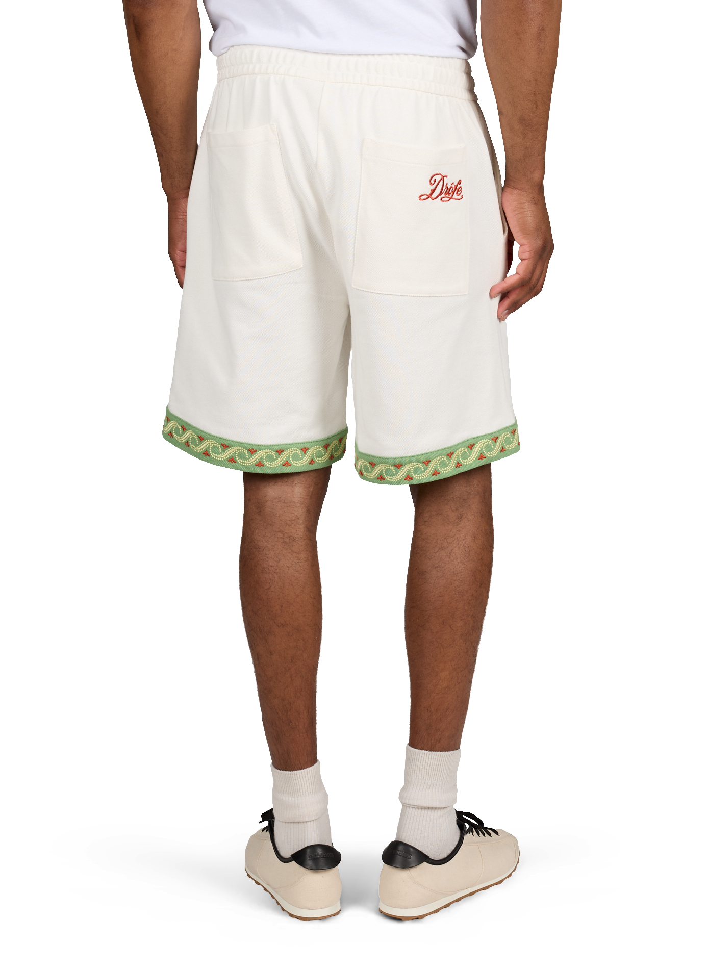 Kurzes Piqué-Baumwollshirt DROLE DE MONSIEUR Beige