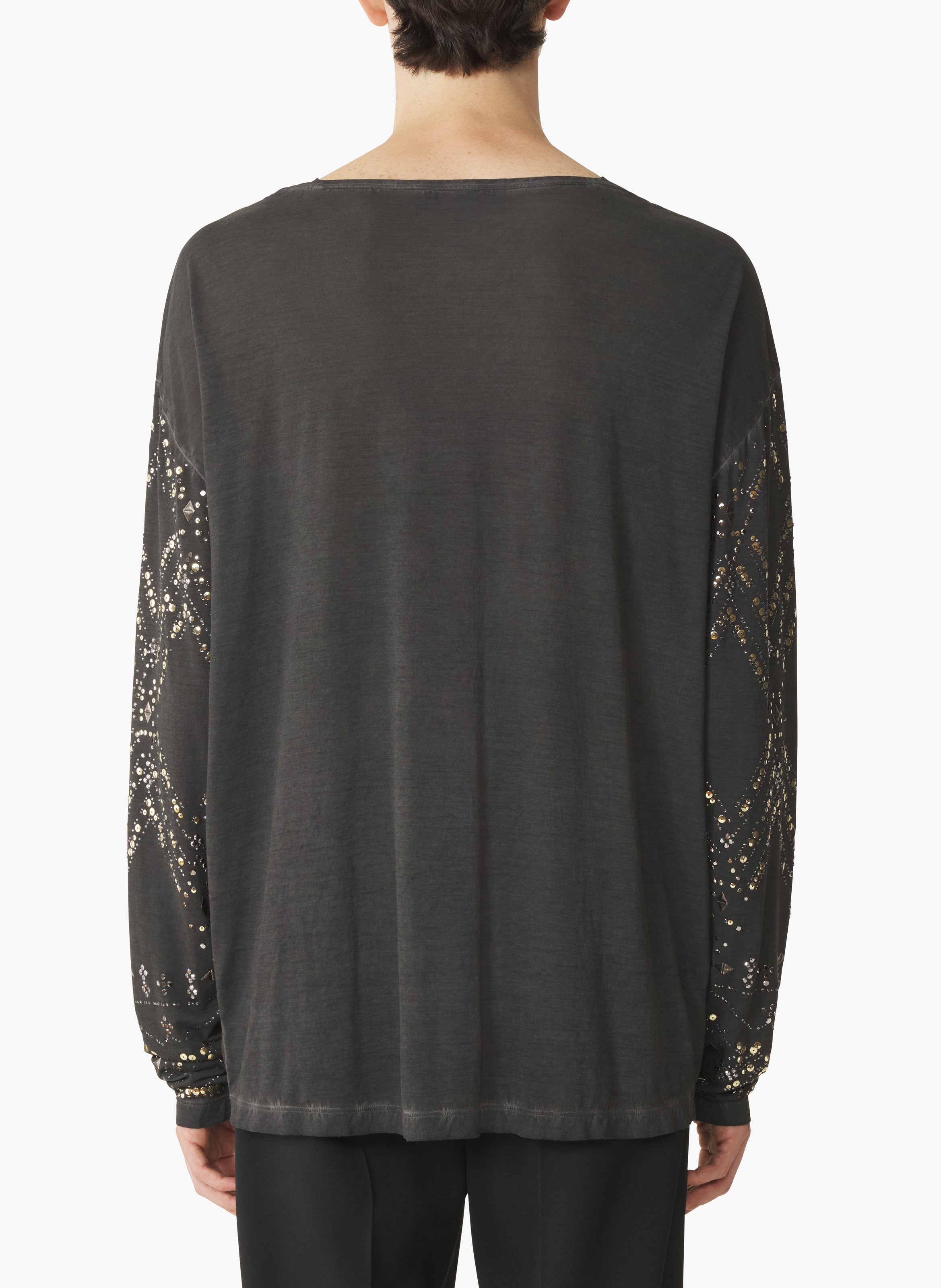 Haut à sequins et perles LANVIN Noir