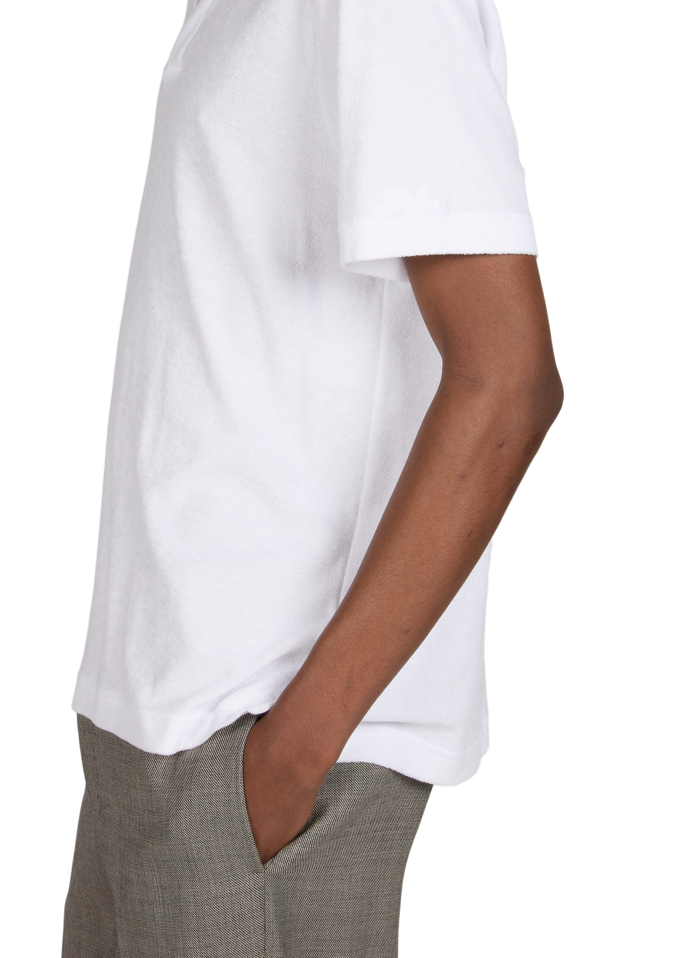 Short sleeve terry cloth polo Jeremy MC2 SAINT BARTH White