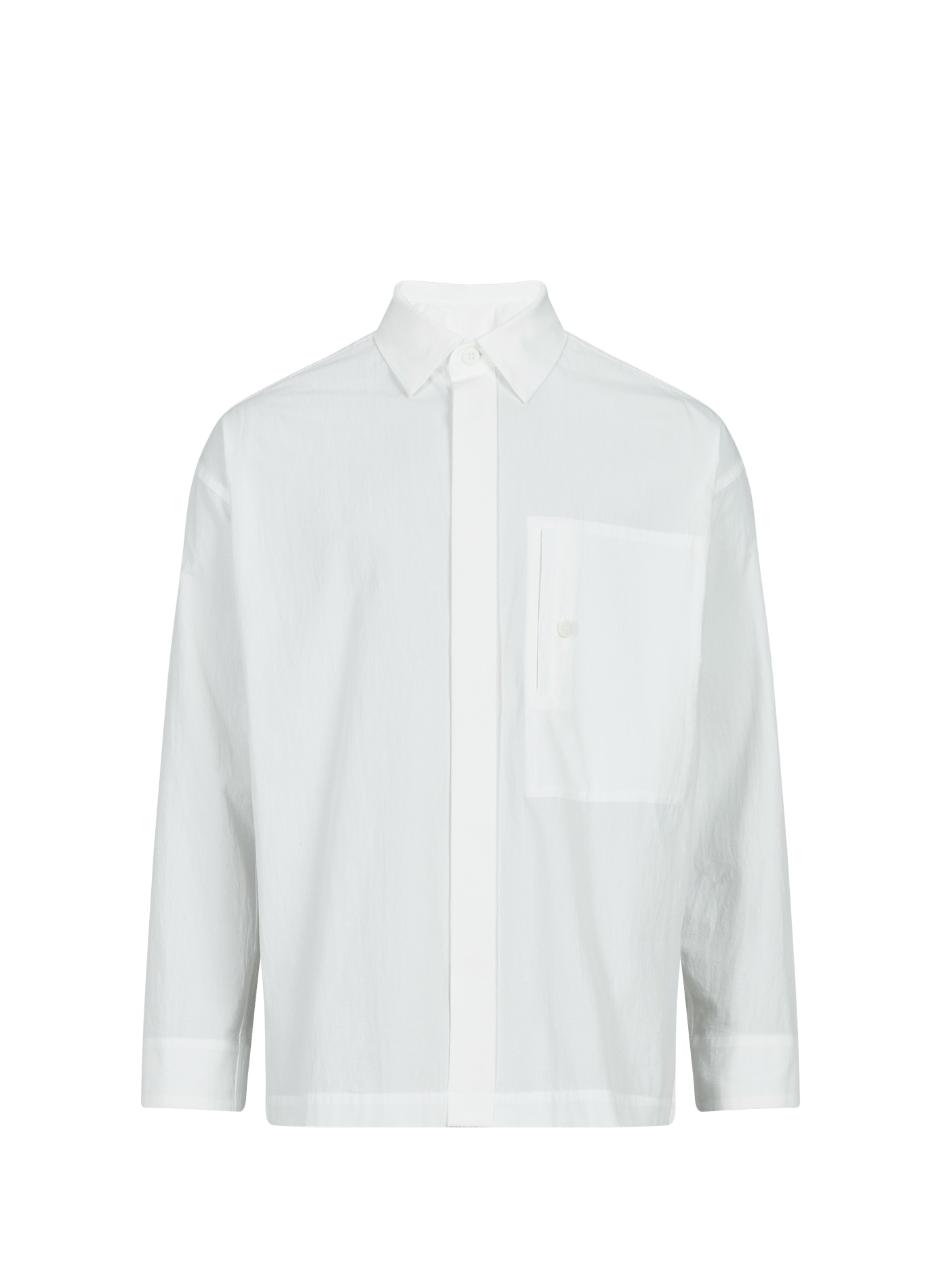 Straight cut shirt in blended cotton ISSEY MIYAKE Beige