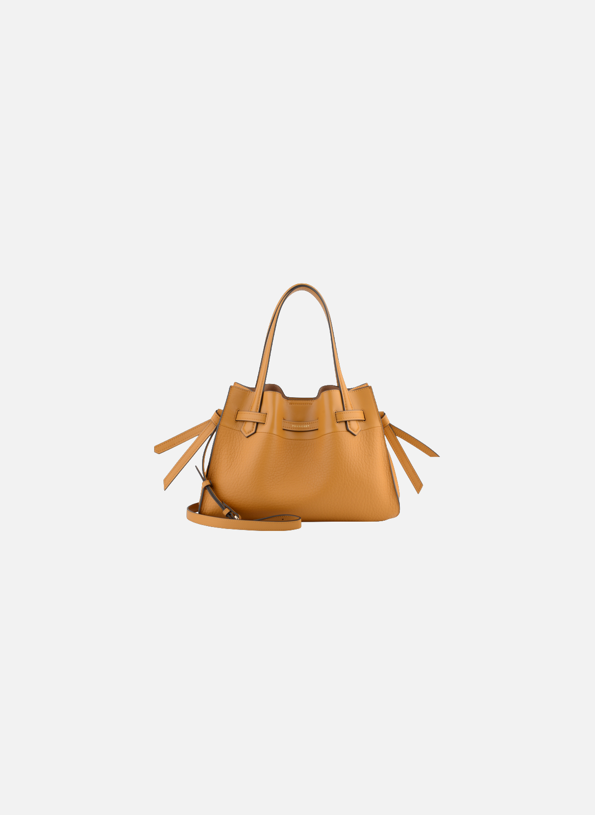 Blossom | sac à main pm en cuir de vachette POURCHET Jaune