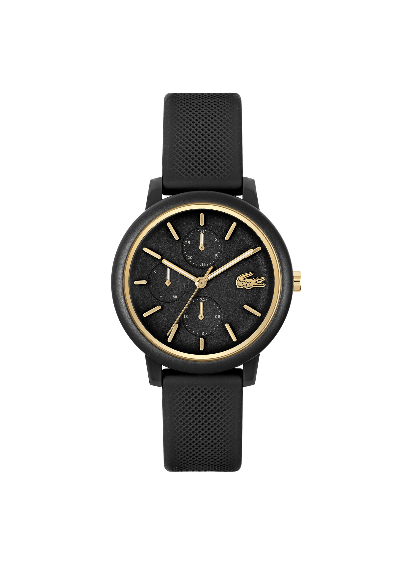 Montre quartz Lacoste 12.12 en silicone LACOSTE MONTRES Noir