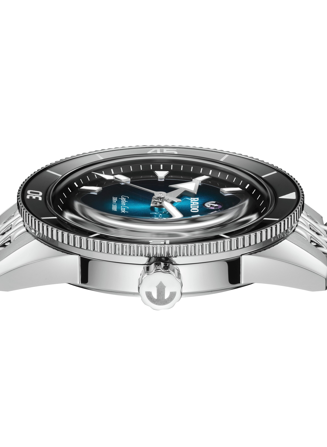 Montre automatique Captcook en acier inoxydable RADO Noir