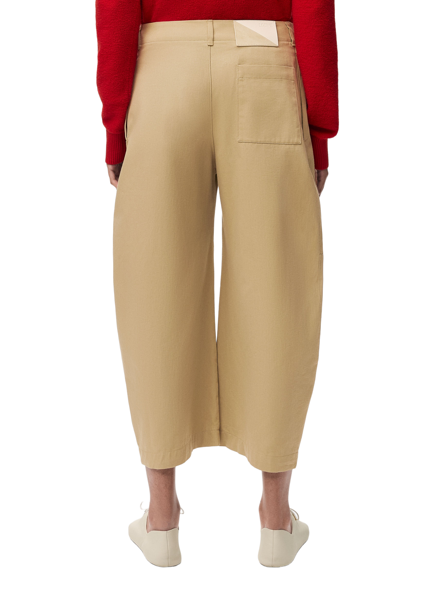 Kurze Baumwollhose LOEWE Beige