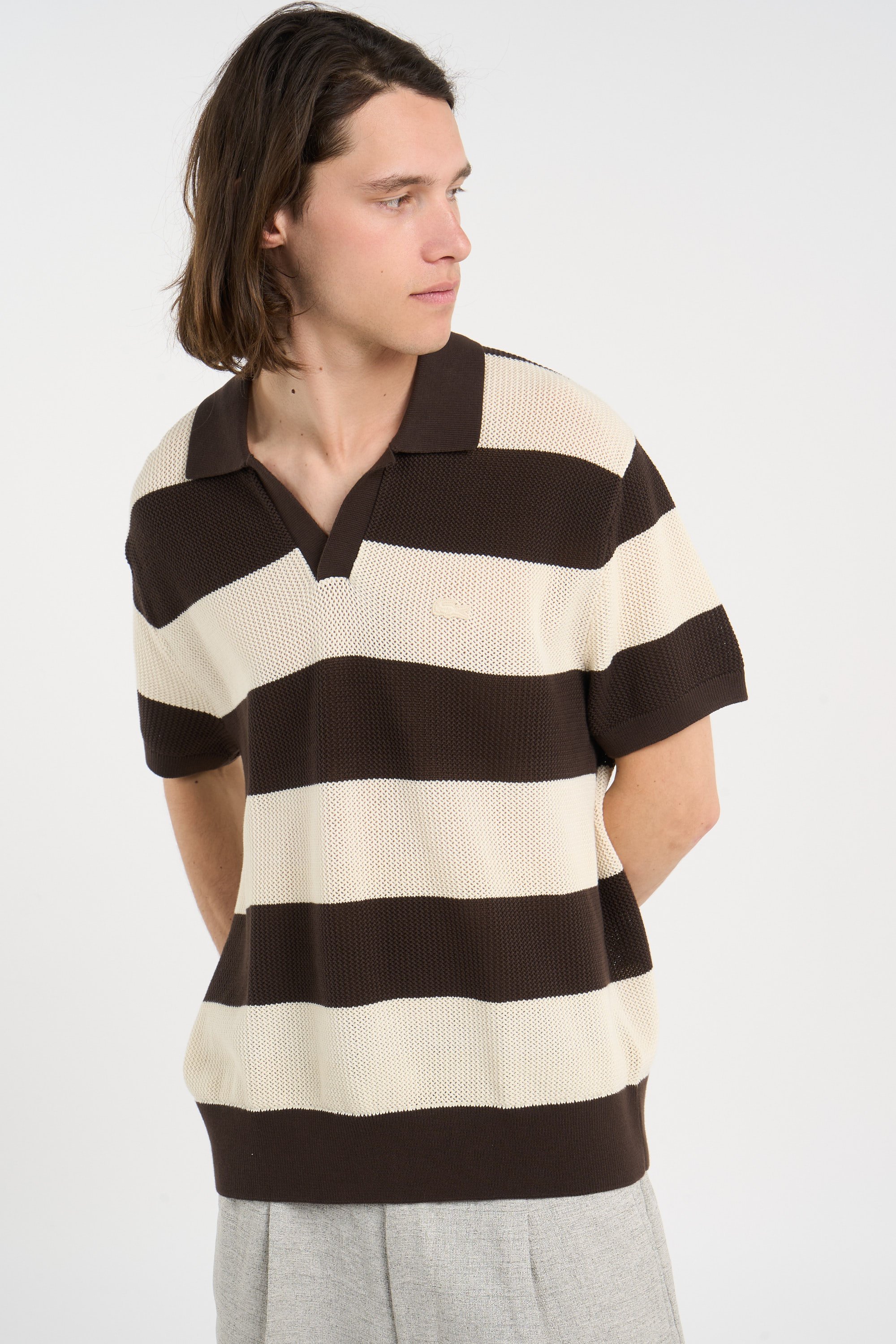 Polo tricot LACOSTE Multicolore
