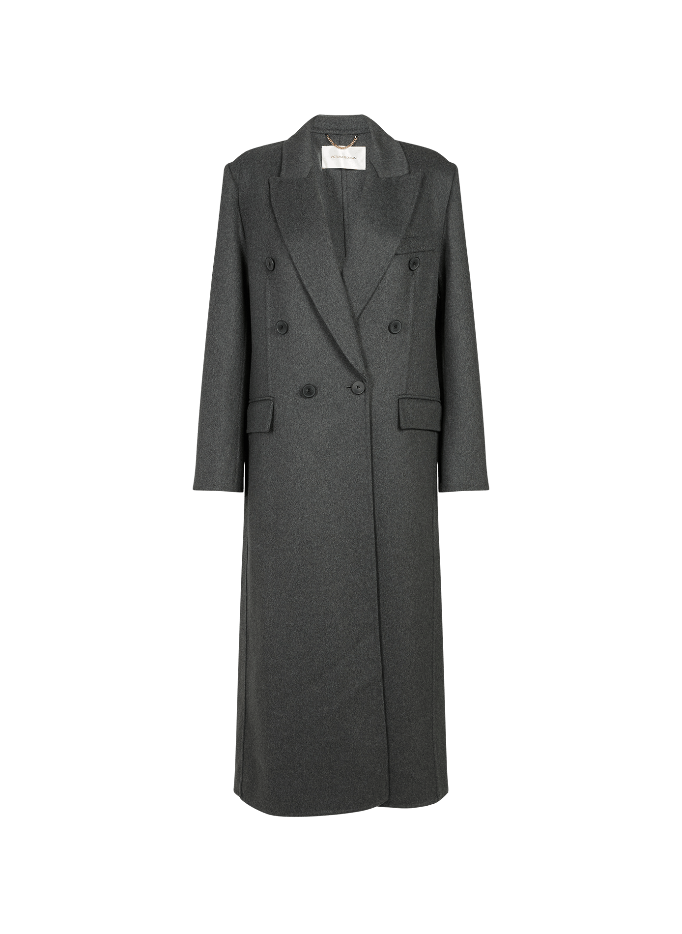 Oversized wool and cashmere coat VICTORIA BECKHAM Grey