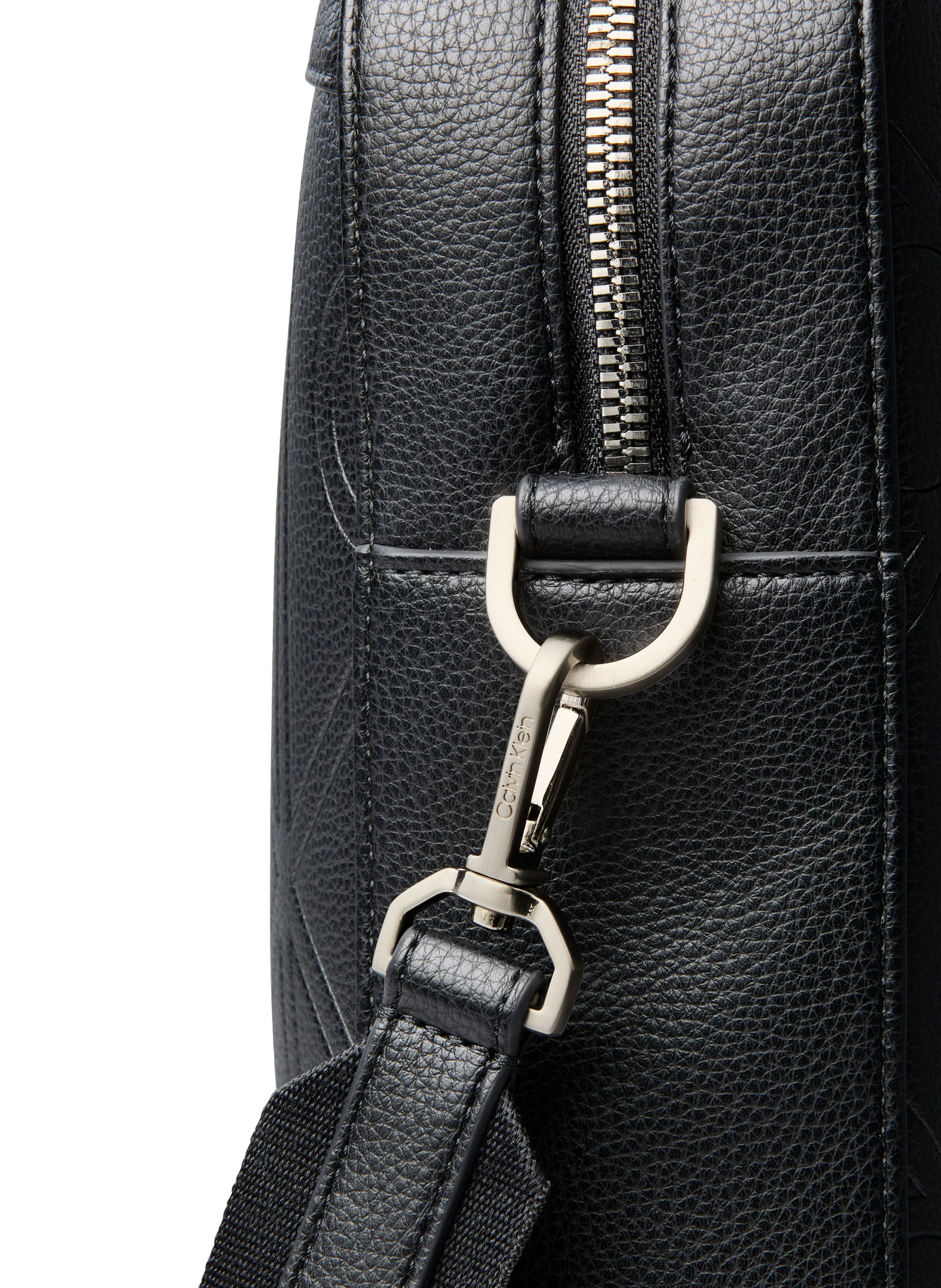 Sac ordinateur texturé à détail logo CALVIN KLEIN Noir
