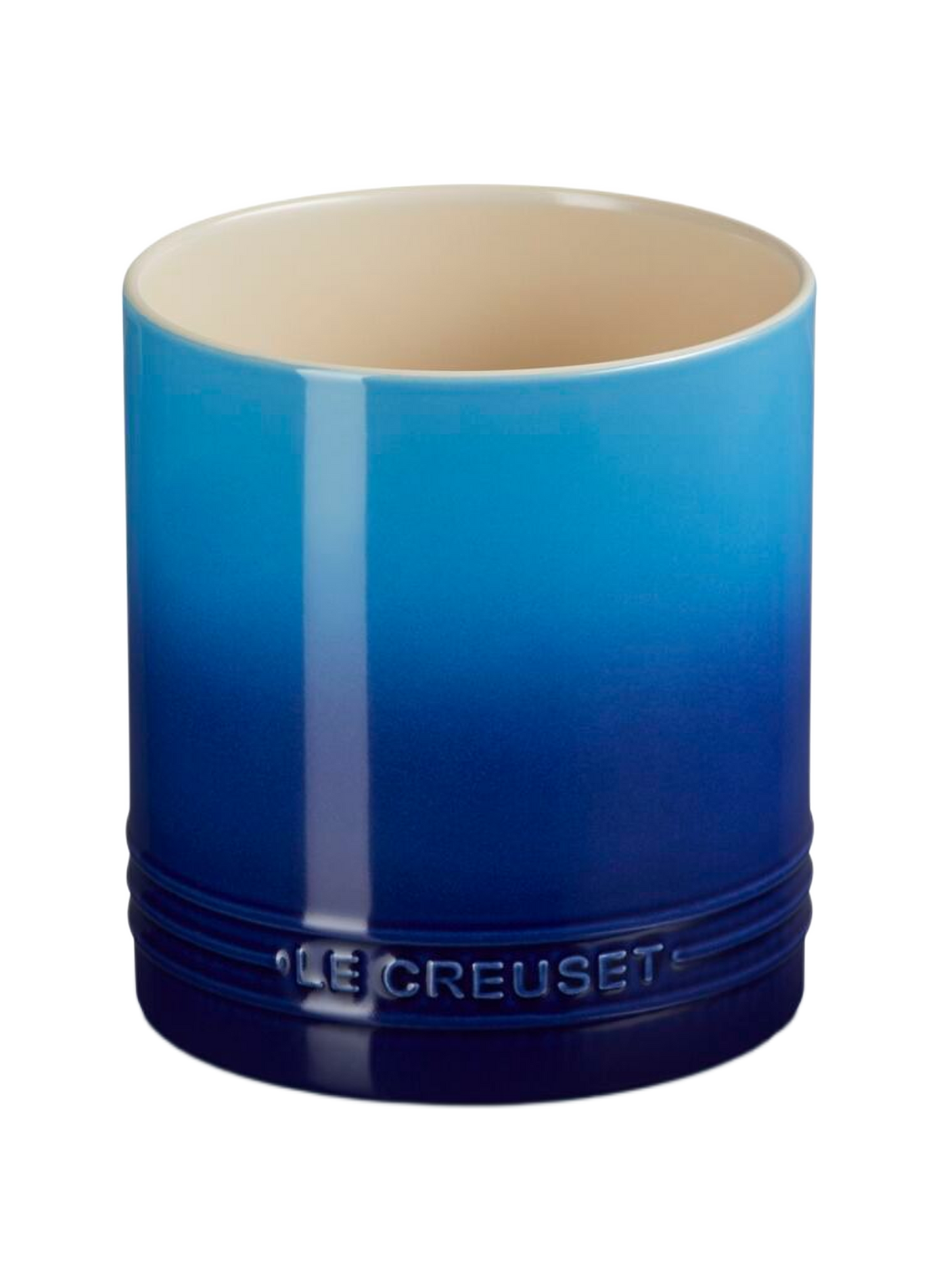Keramik-Signaturutensilienbehälter LE CREUSET Blau