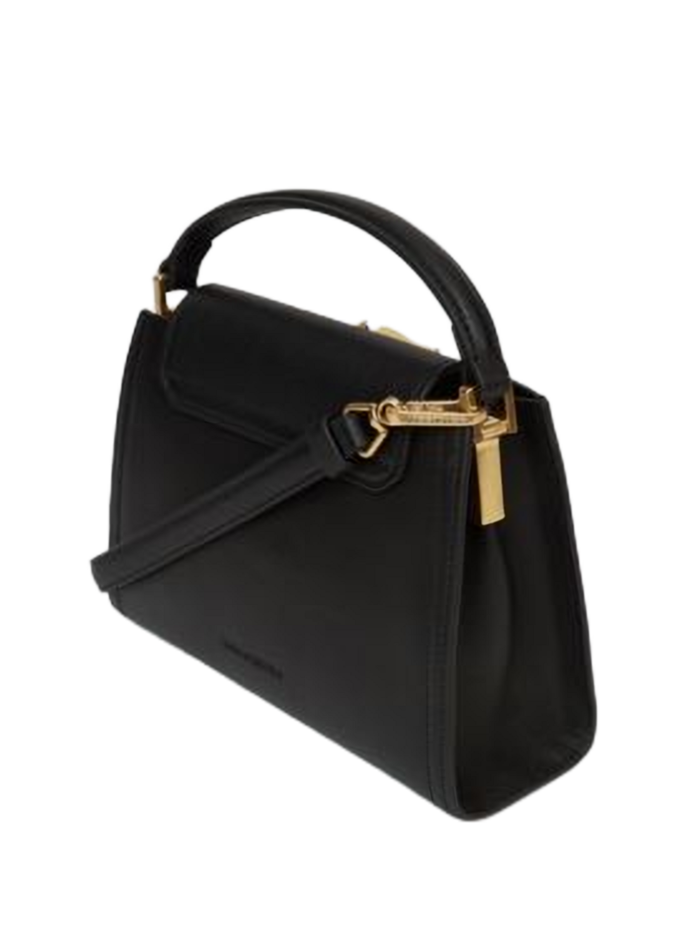 Lederhandtasche K/Signature Mini KARL LAGERFELD Schwarz