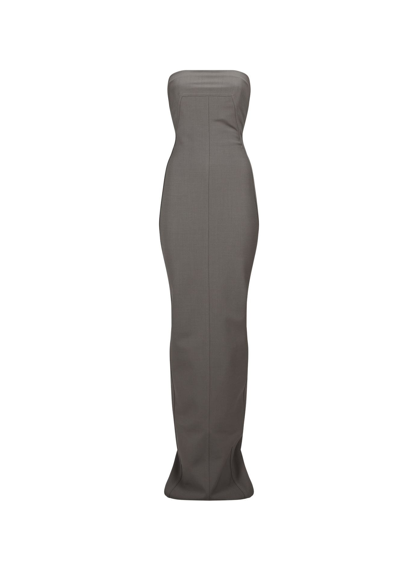 Robe sans manches en laine mélangée RICK OWENS Gris