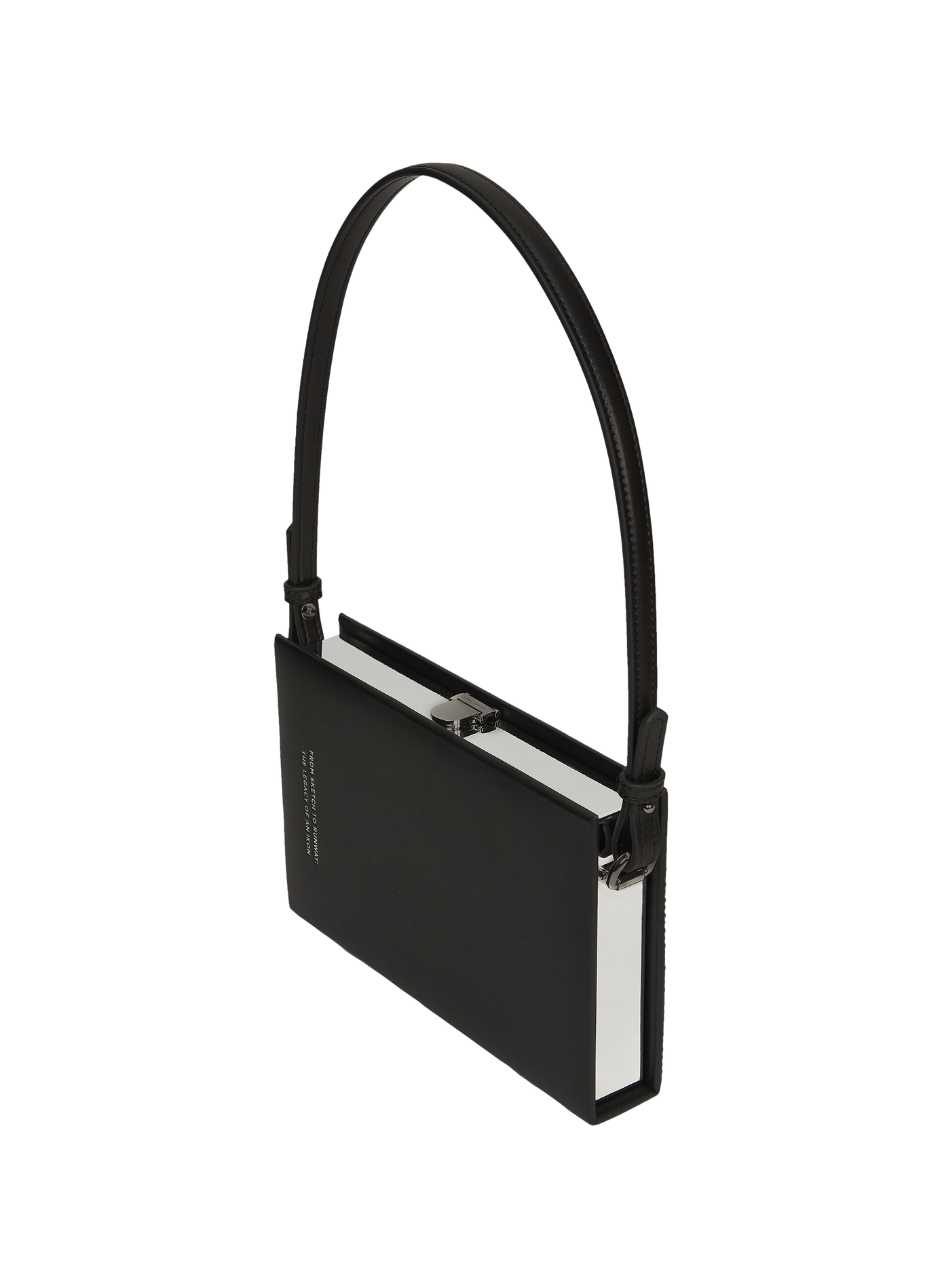 Lederclutch K/SOIREE BOOK MINAUDIERE KARL LAGERFELD Schwarz