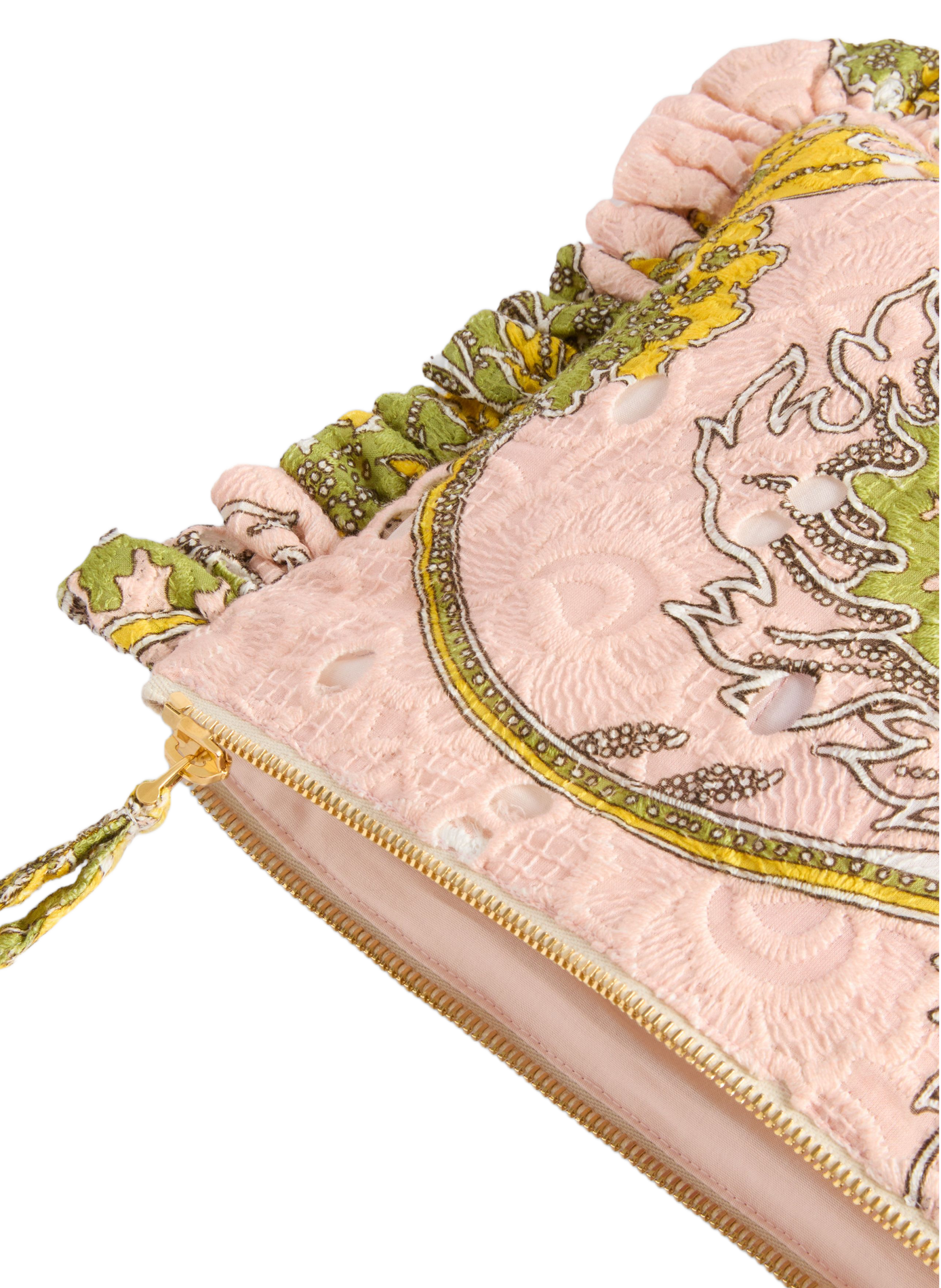 Bestickte Baumwolltasche LA DOUBLEJ Rosa