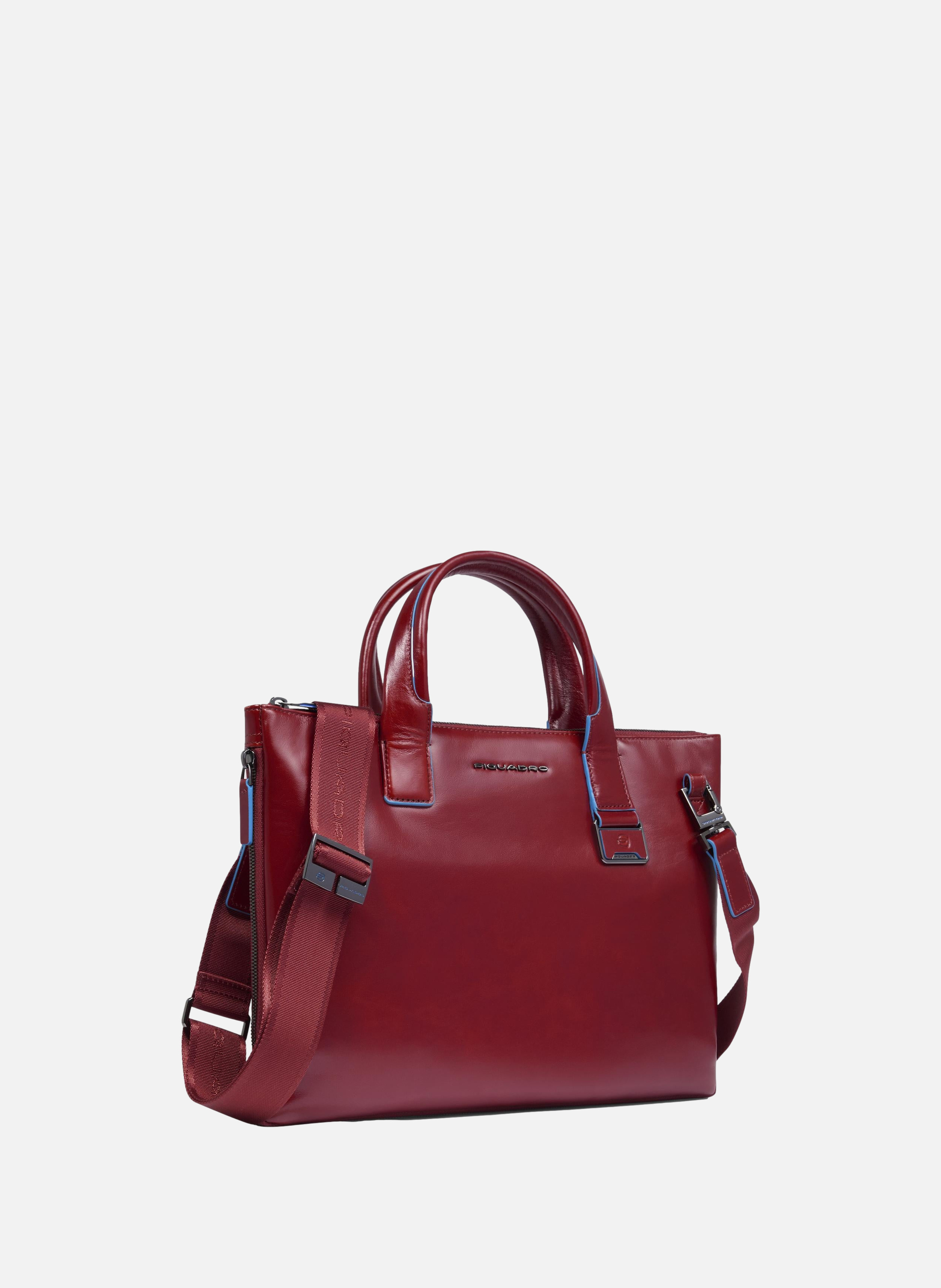 Sac à ordinateur mince 14" personnalisable PIQUADRO Rouge