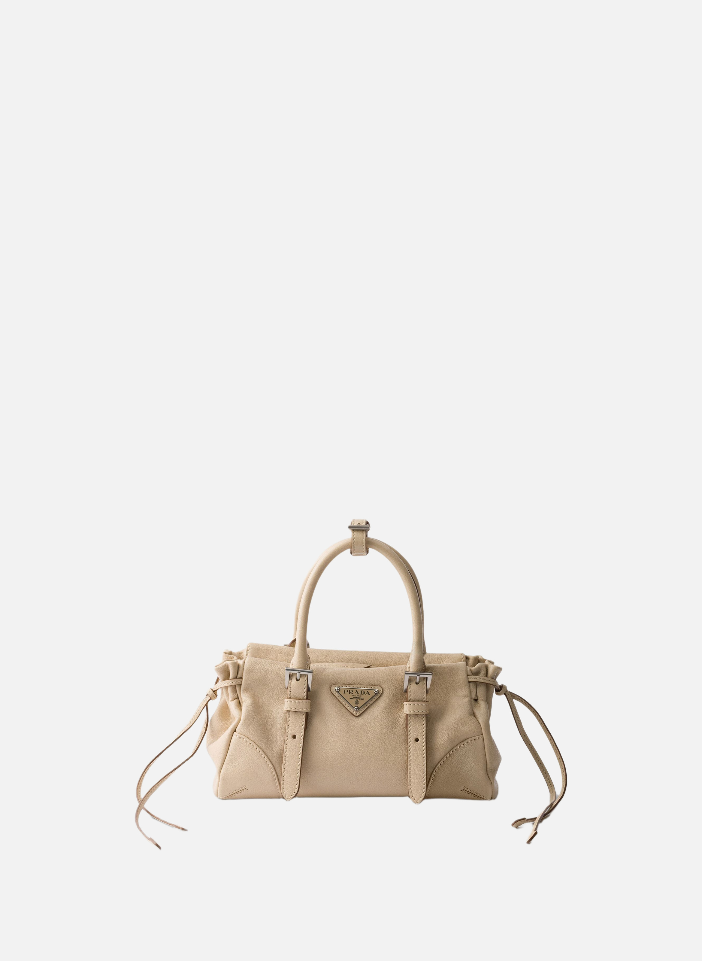 Petit sac prada karin en cuir PRADA Beige