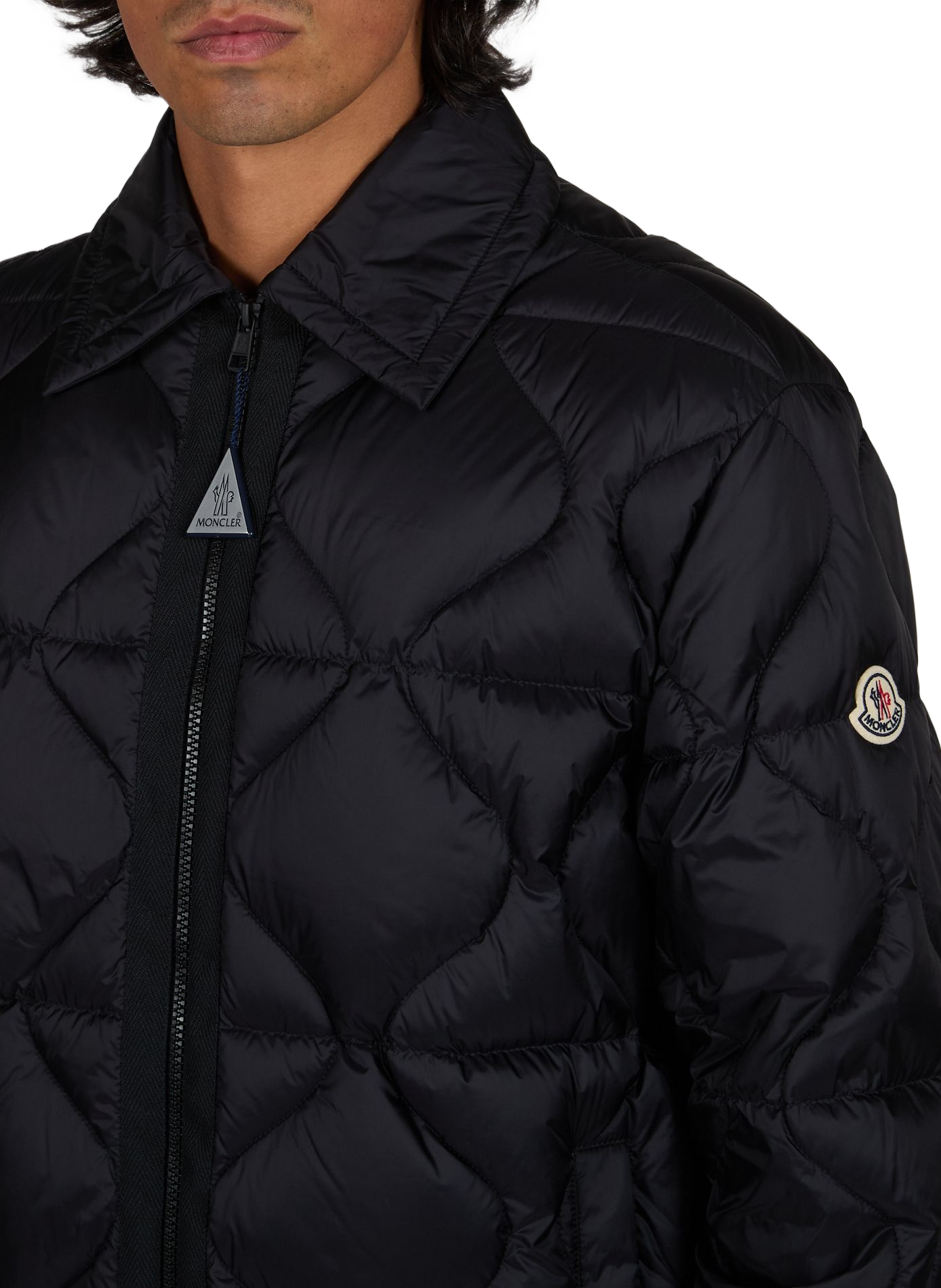 Rechte gewatteerde jas Ashmere MONCLER Zwart
