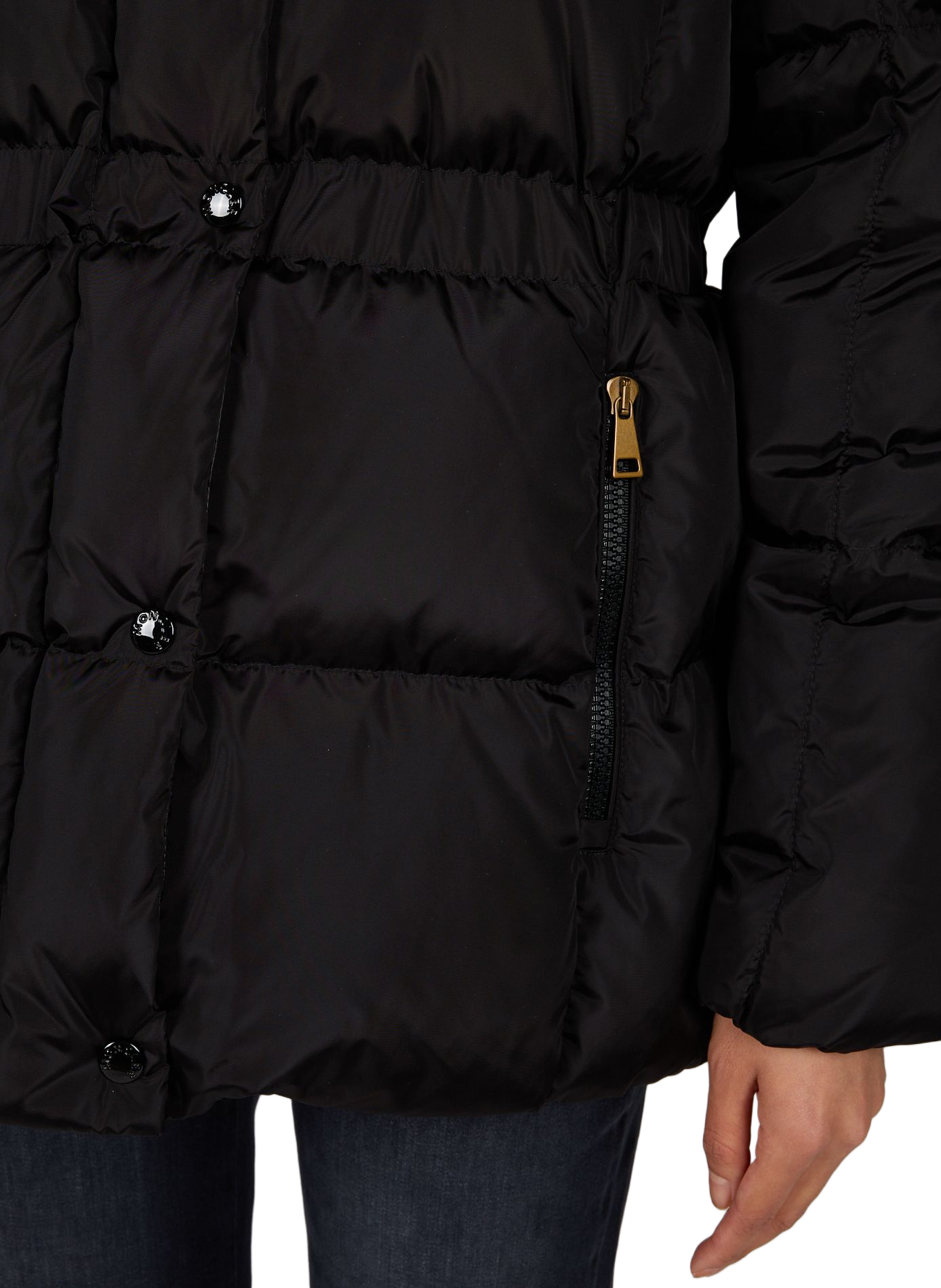 Doudoune AGNEUX cintrée à capuche MONCLER Noir