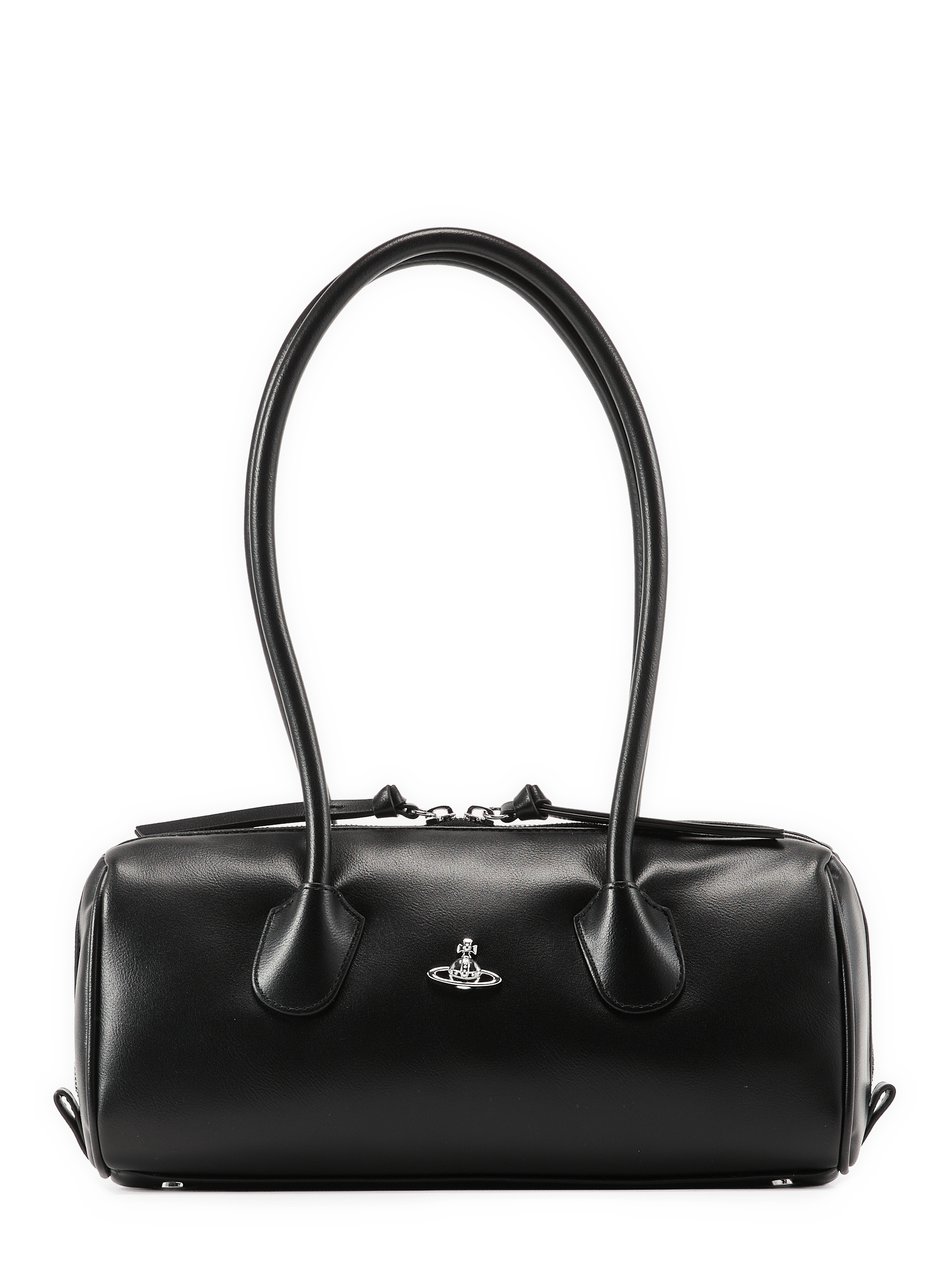 Reißverschluss-Tasche in Uni-Farbe VIVIENNE WESTWOOD Schwarz
