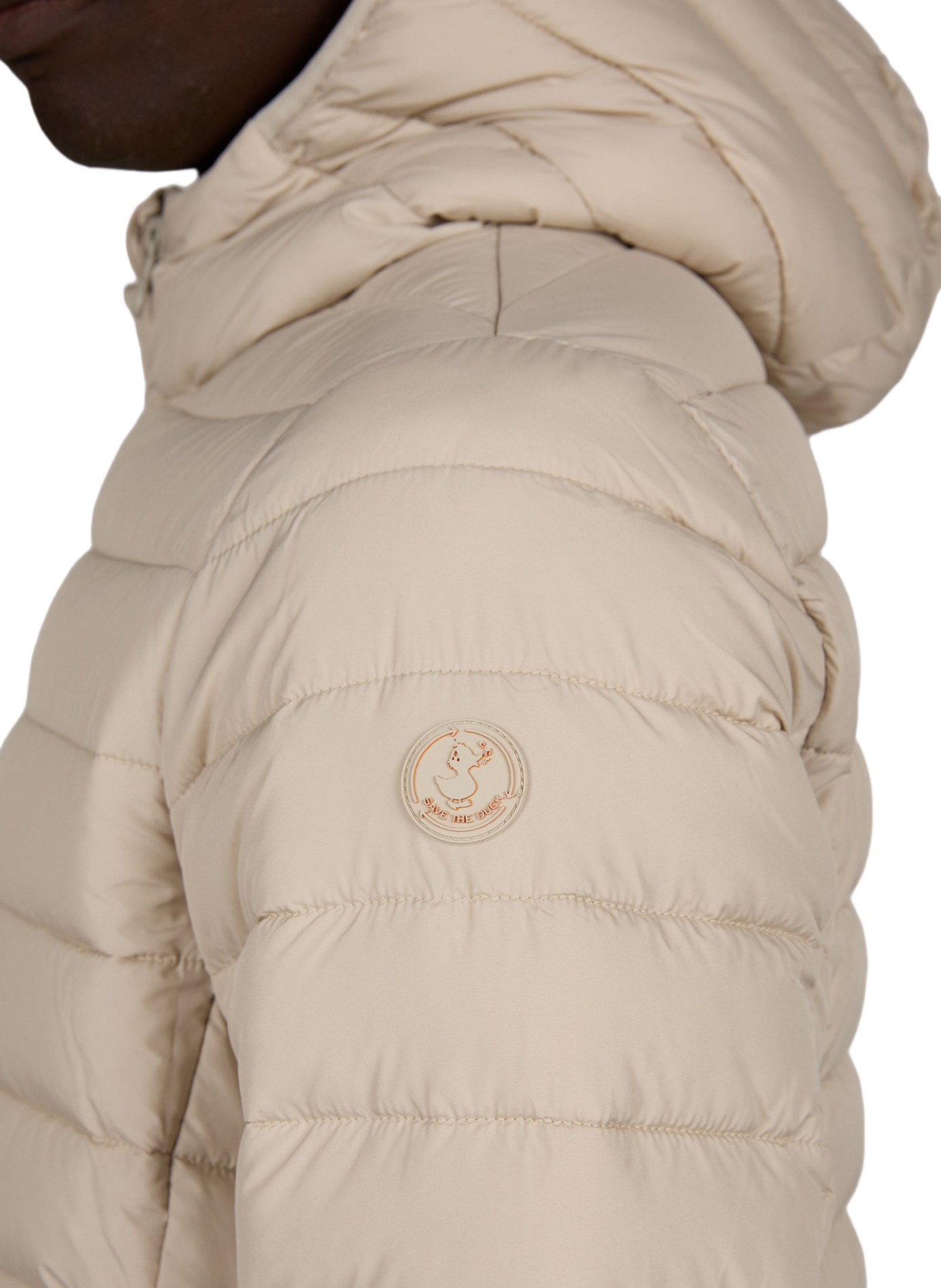 Doudoune droite à capuche SAVE THE DUCK Beige