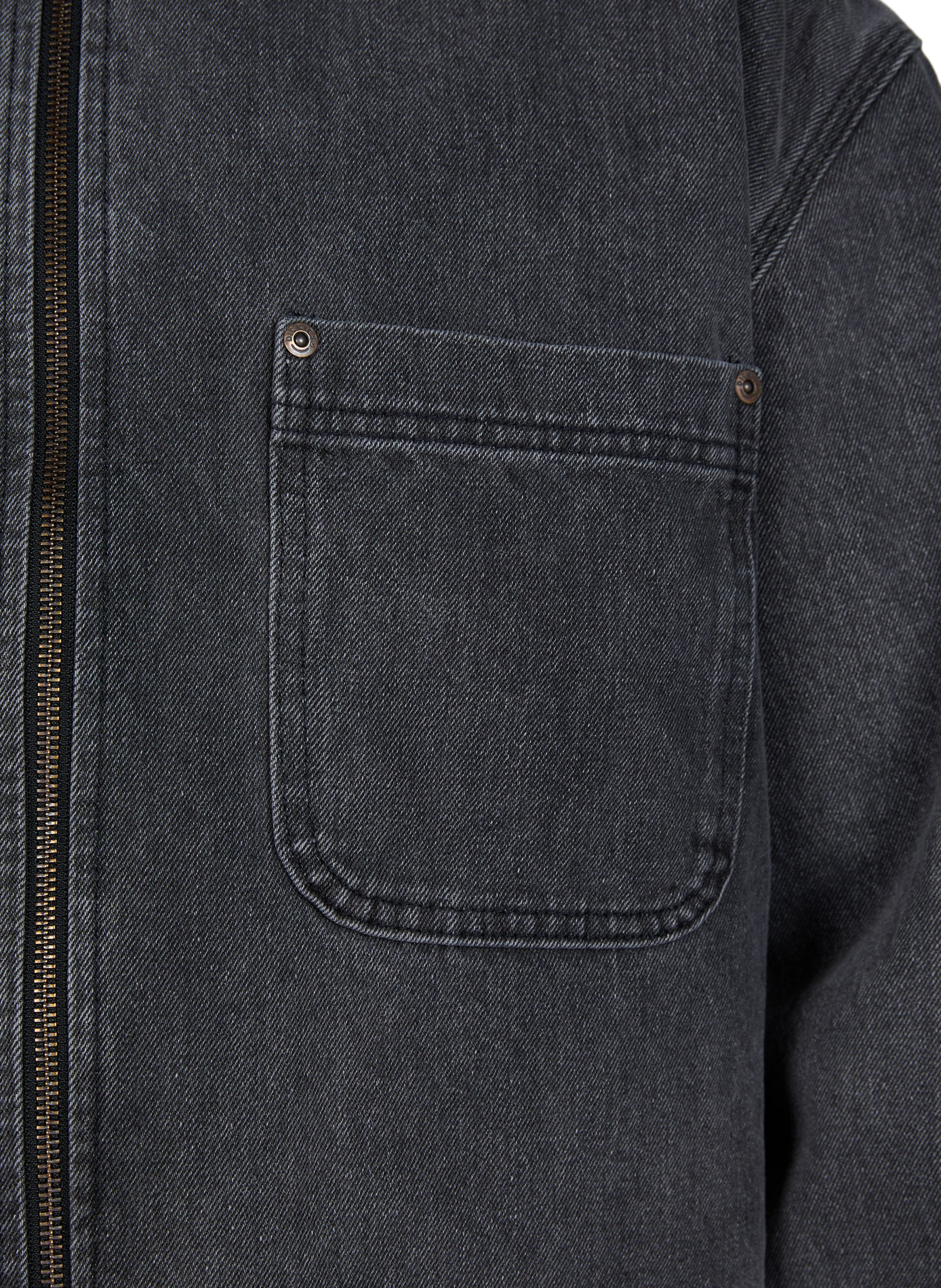 Gerade geschnittene Jeansjacke aus Baumwolle DICKIES Schwarz
