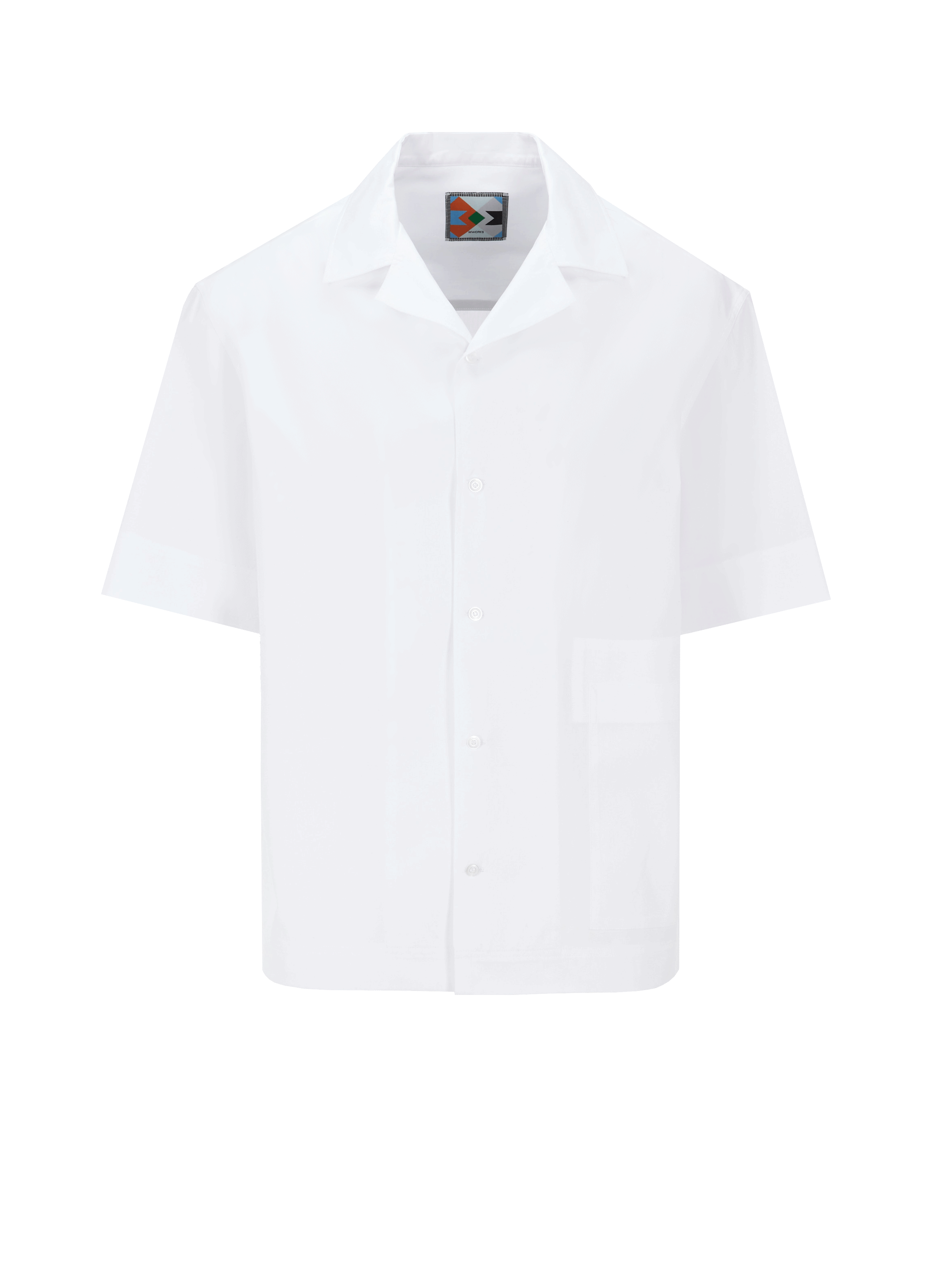 Chemise bowling en popeline de coton organique