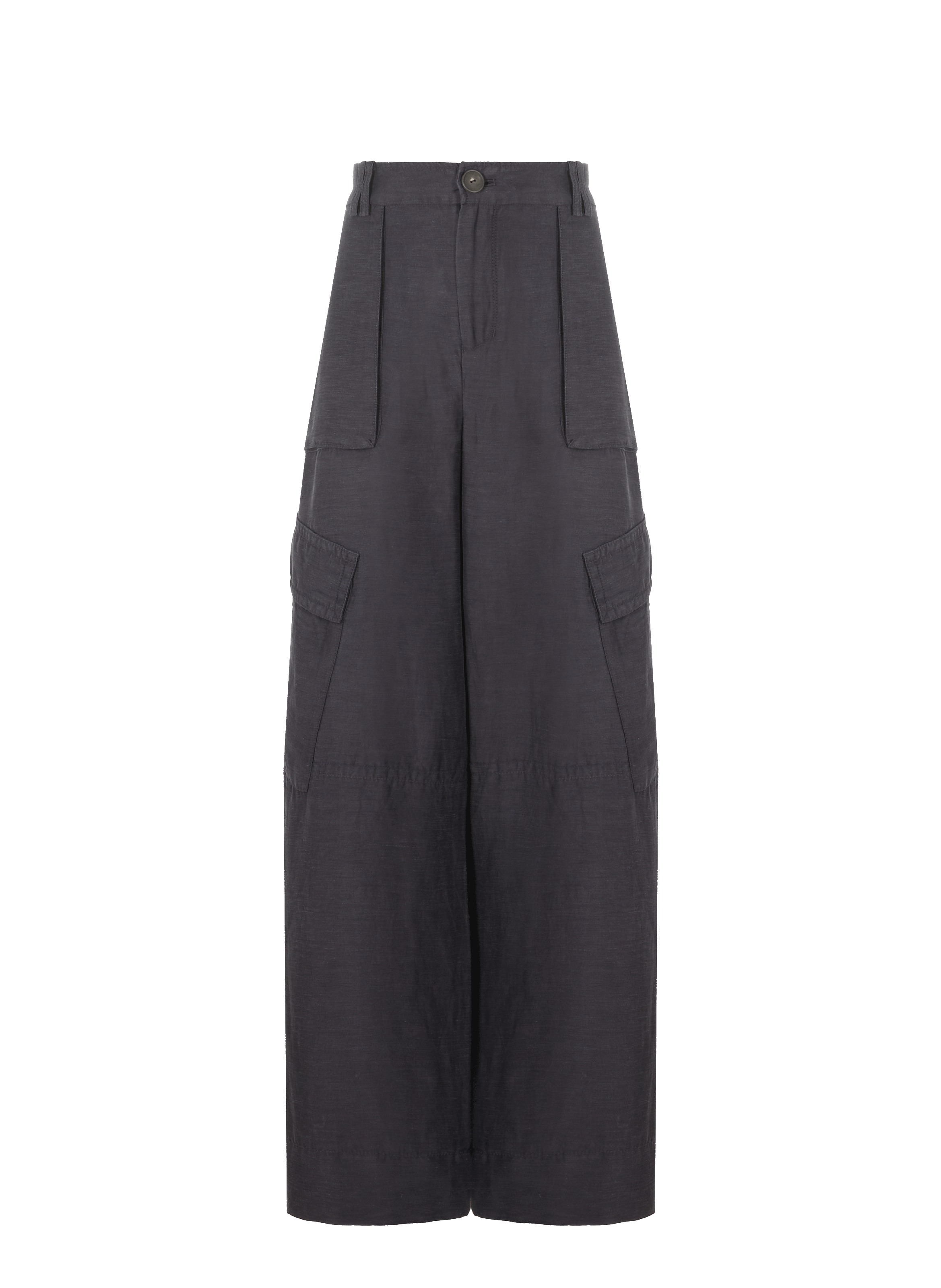 Pantalon cargo en lin