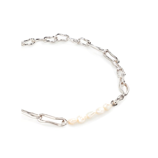 Collier chaine et perles