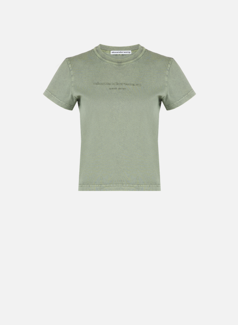 Green cotton T-shirtALEXANDER WANG 