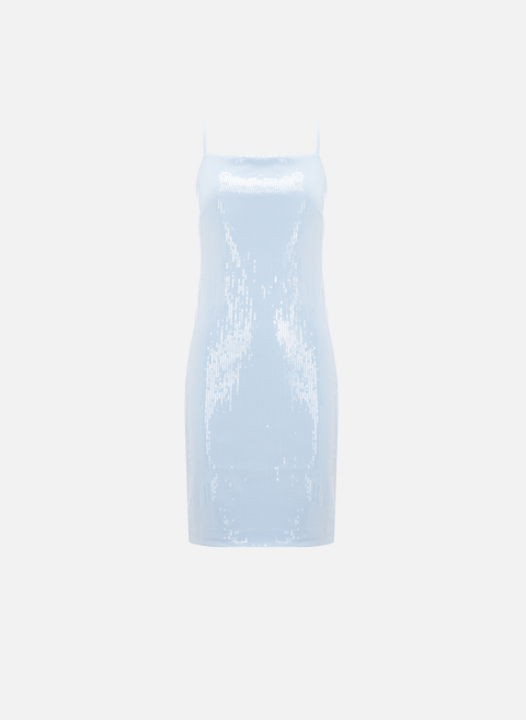 فستان قصير مزين بالترتر bluerotate 
