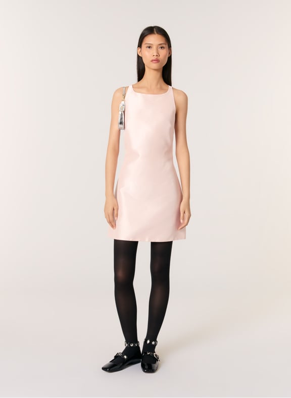 Robe courte cintrée dos nu Rose by MAJE MAJE Robe courte cintrée dos nu Rose