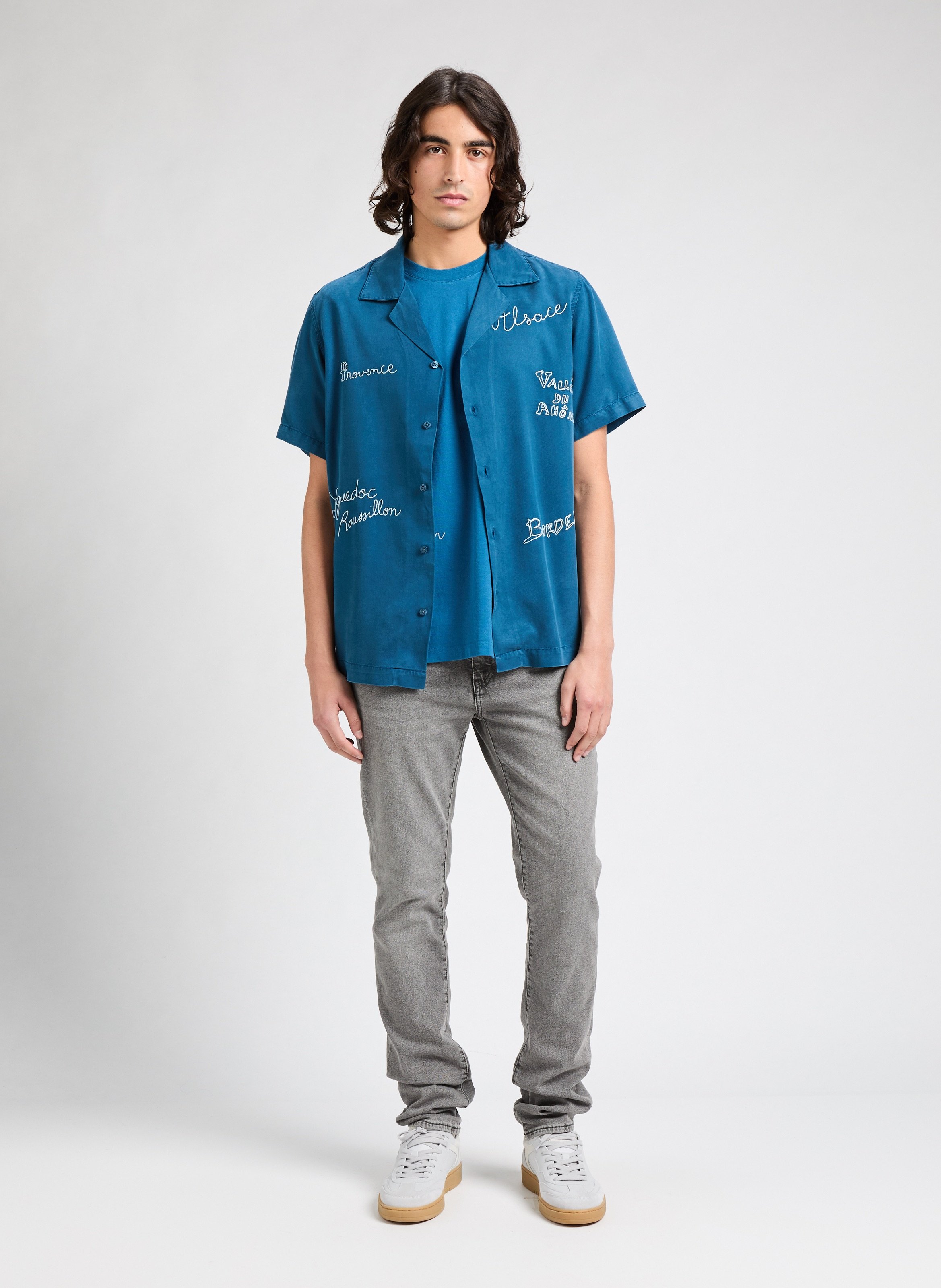 T-shirt Patureau Régions de France MAISON LABICHE Bleu