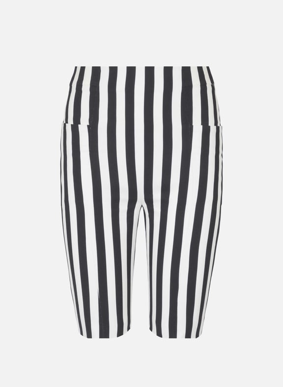 Short en crêpe à rayures Noir by BALMAIN BALMAIN Short en crêpe à rayures Noir