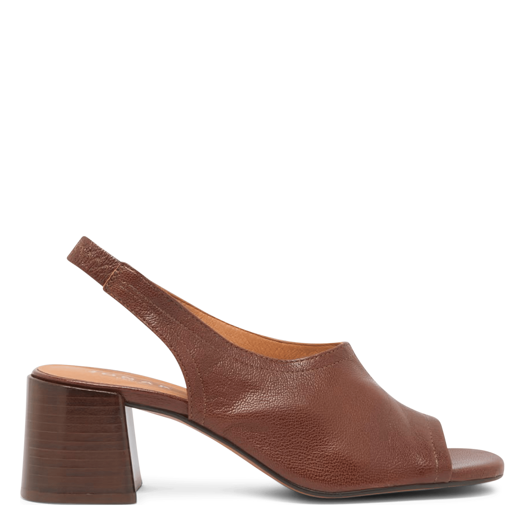 Sandales à talon en cuir Brownie b JONAK Marron