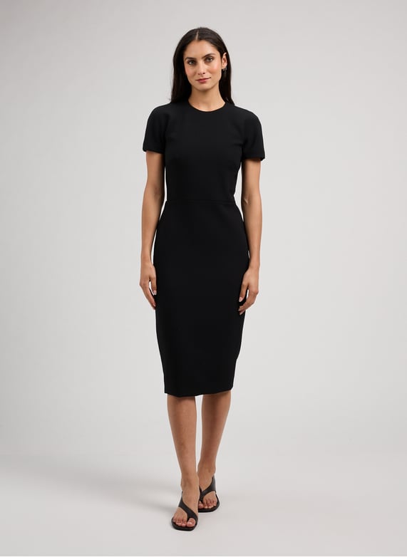 Fitted midi dress Black Victoria beckham - Women | Printemps.com Fitted midi dress Black Victoria beckham - Women | Printemps.com