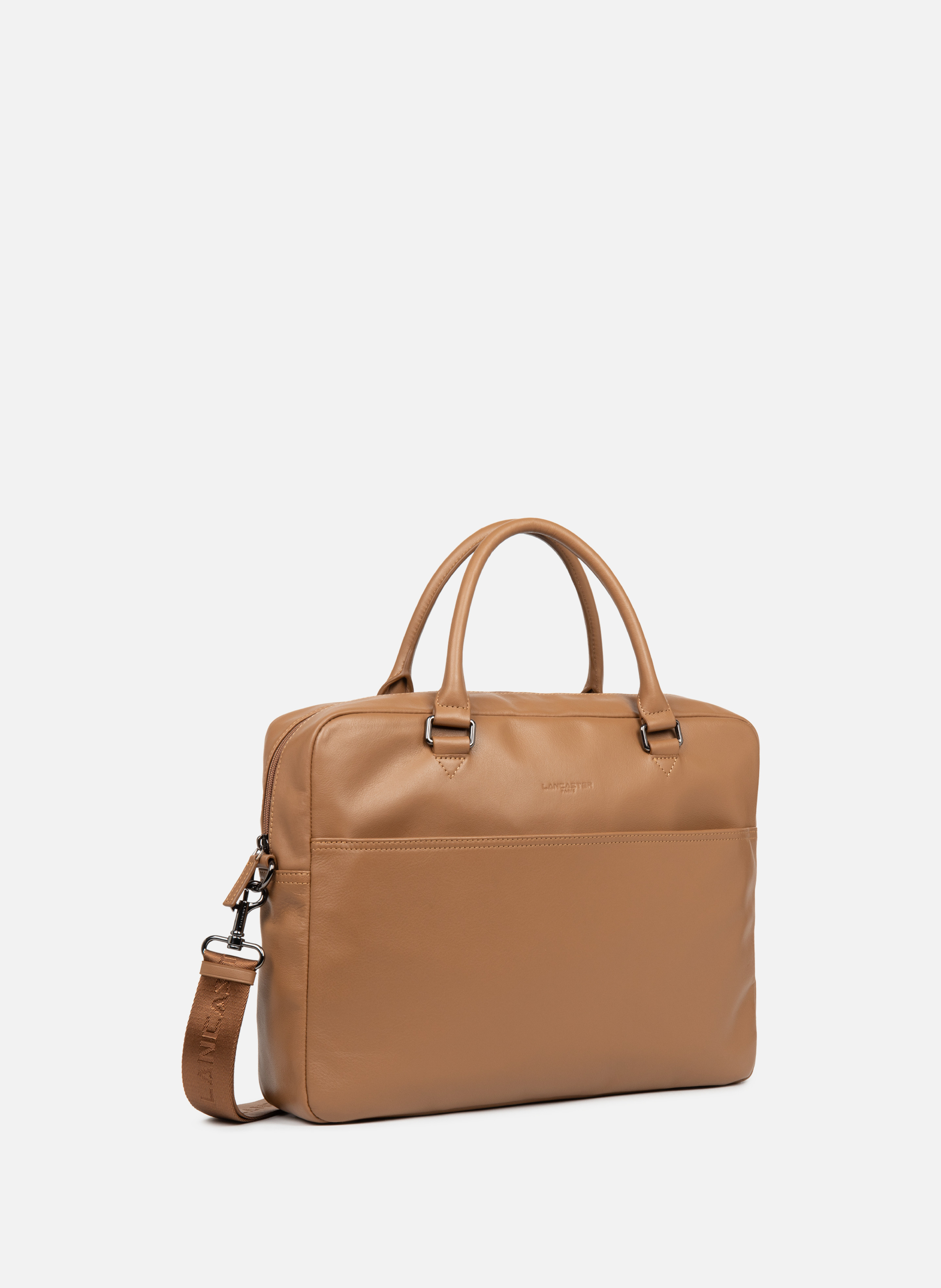 Large portfolio document holder bag - Soft Vintage Homme LANCASTER Brown