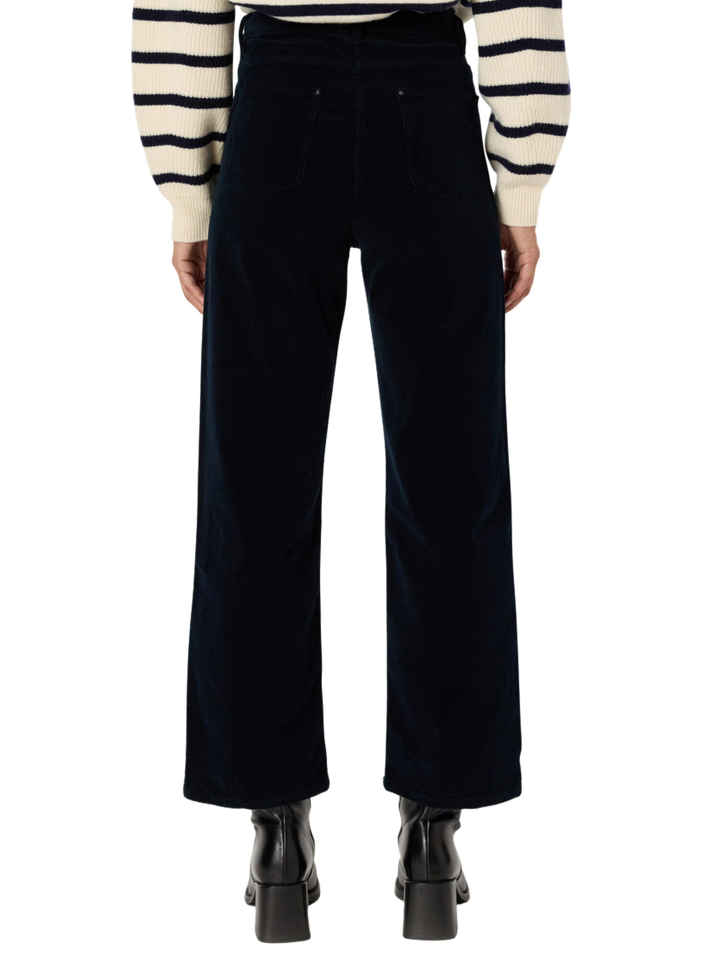 Pantalon droit en velours à côtes - celeste GERARD DAREL Bleu
