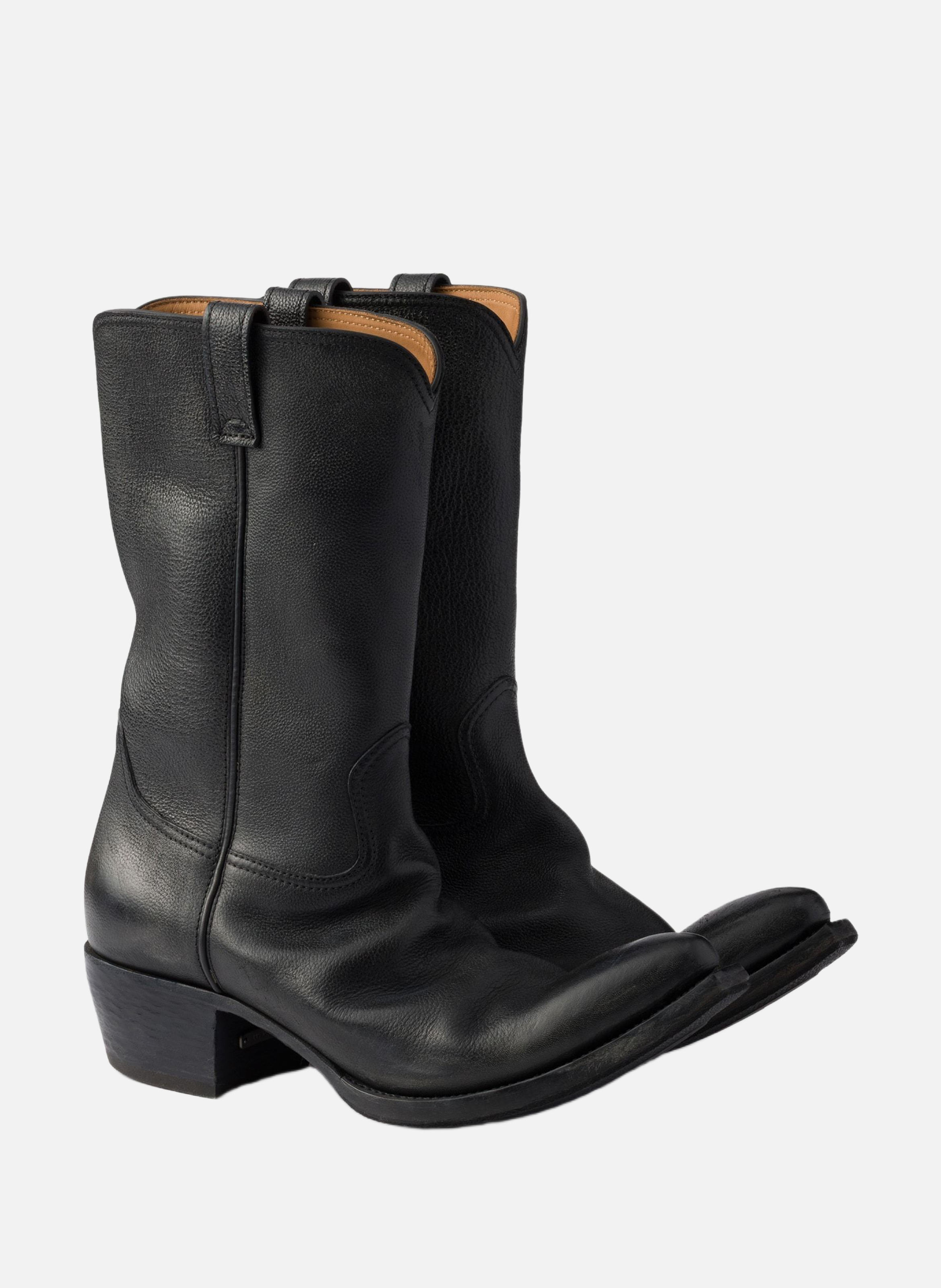 Bottes en cuir PRADA Noir