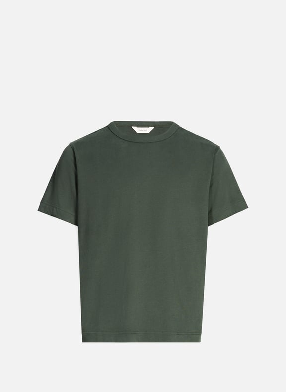 T-shirt col rond en coton organique Vert by SELECTED SELECTED T-shirt col rond en coton organique Vert