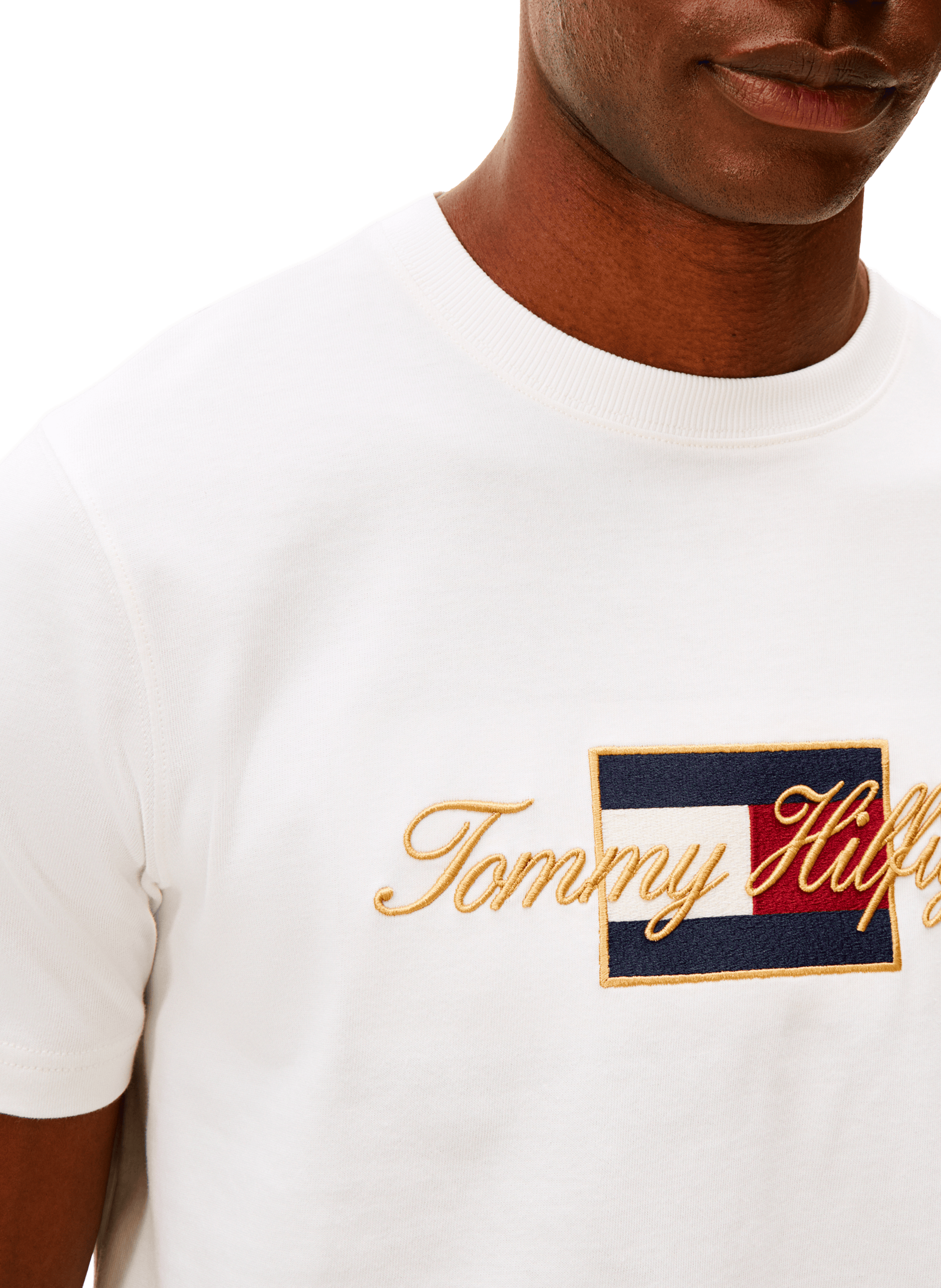 Cotton Logo T-shirt TOMMY HILFIGER White