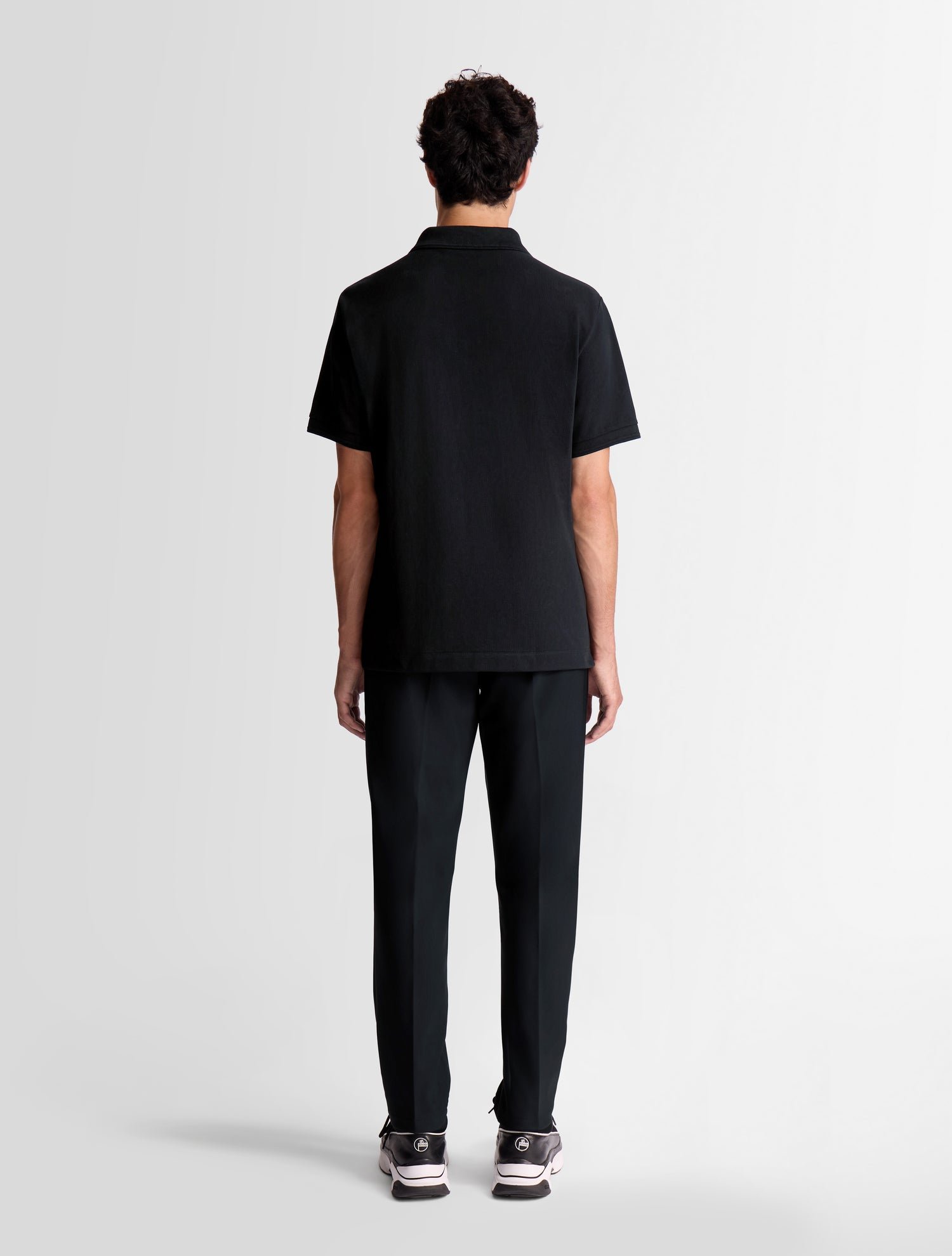 Polo manches courtes gerlo col polo coupe regular FUSALP Noir