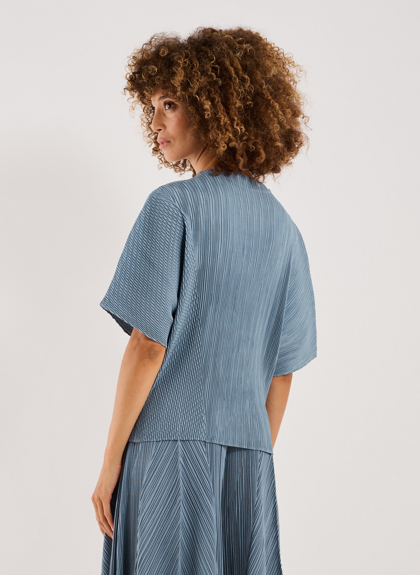 T-shirt manches chauve-souris ADOLFO DOMINGUEZ Gris