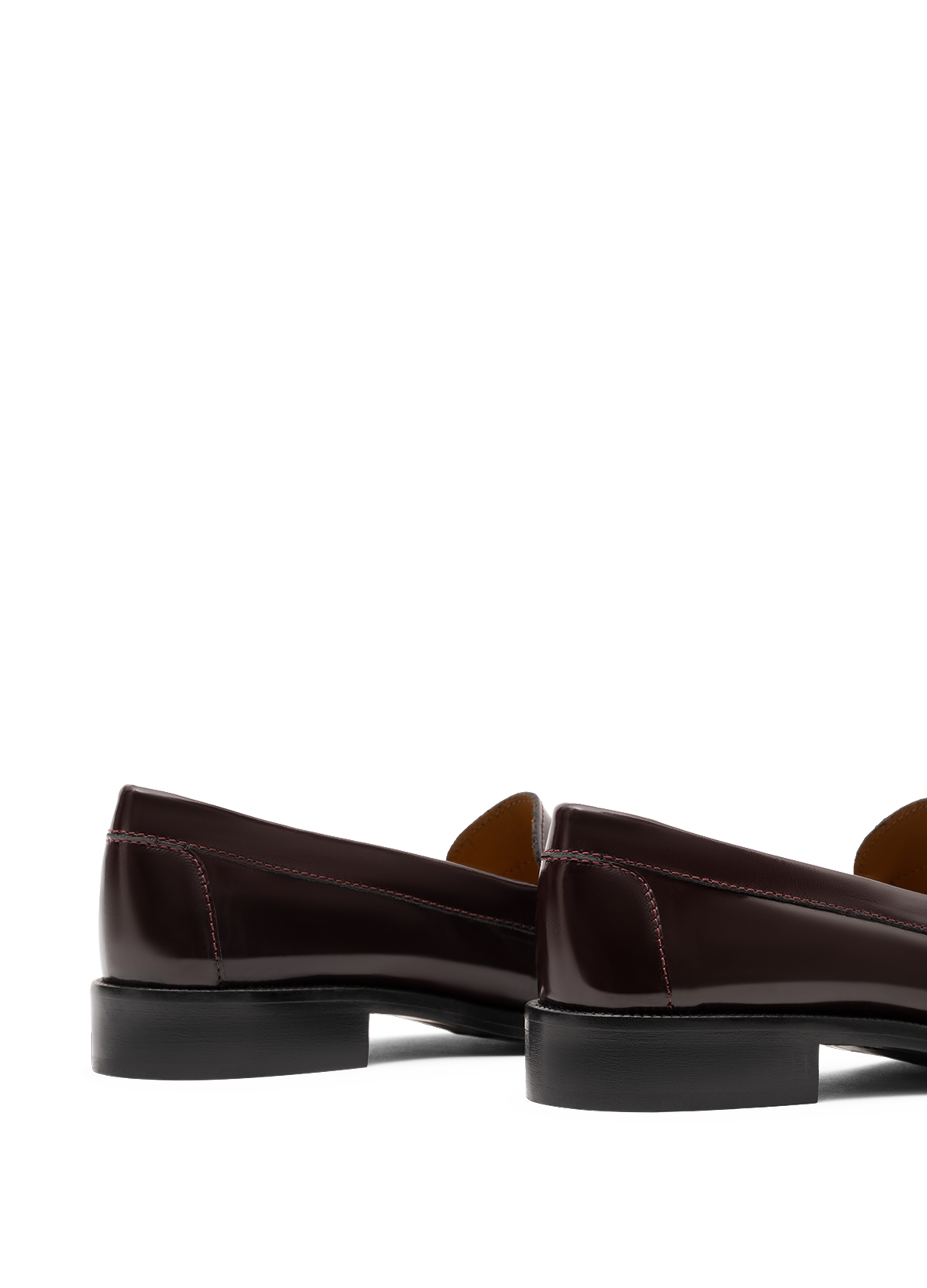 Mocassins stanford en veau brossé PARALLELE Rouge