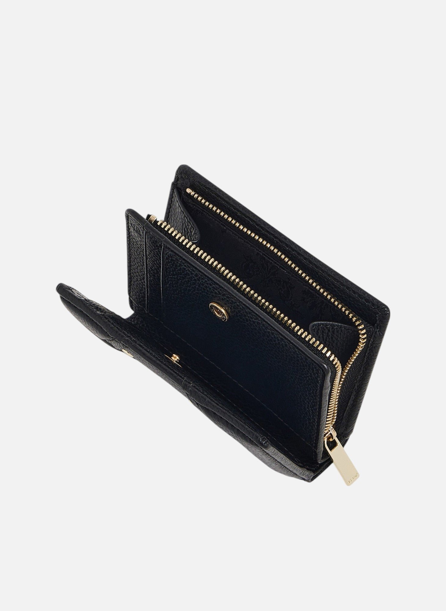 Petit portefeuille ella en cuir grainé LE TANNEUR Noir