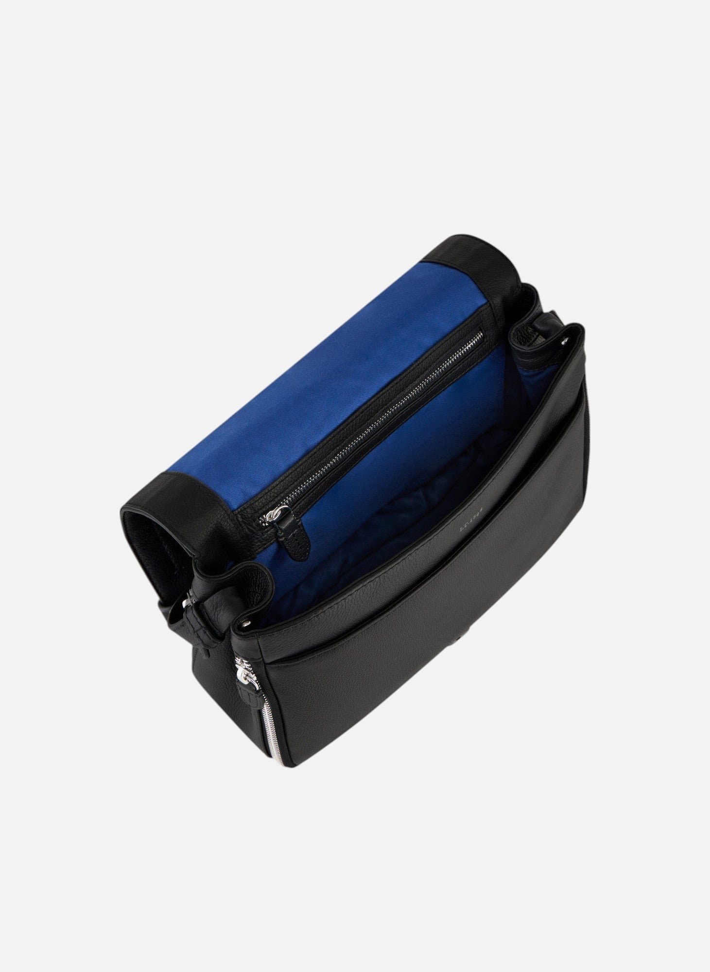 Sac bandoulière moyen modèle Simone en cuir grainé LE TANNEUR Noir