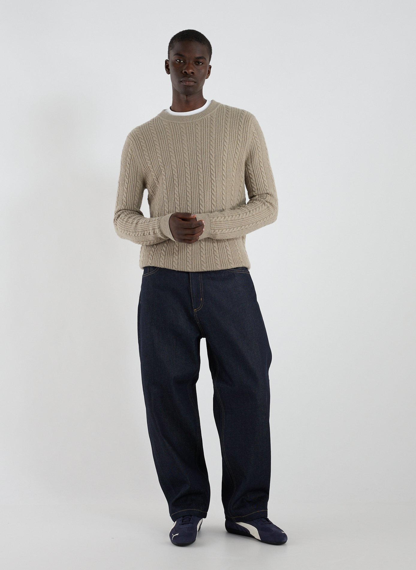 Pull en maille SAMSOE SAMSOE Gris