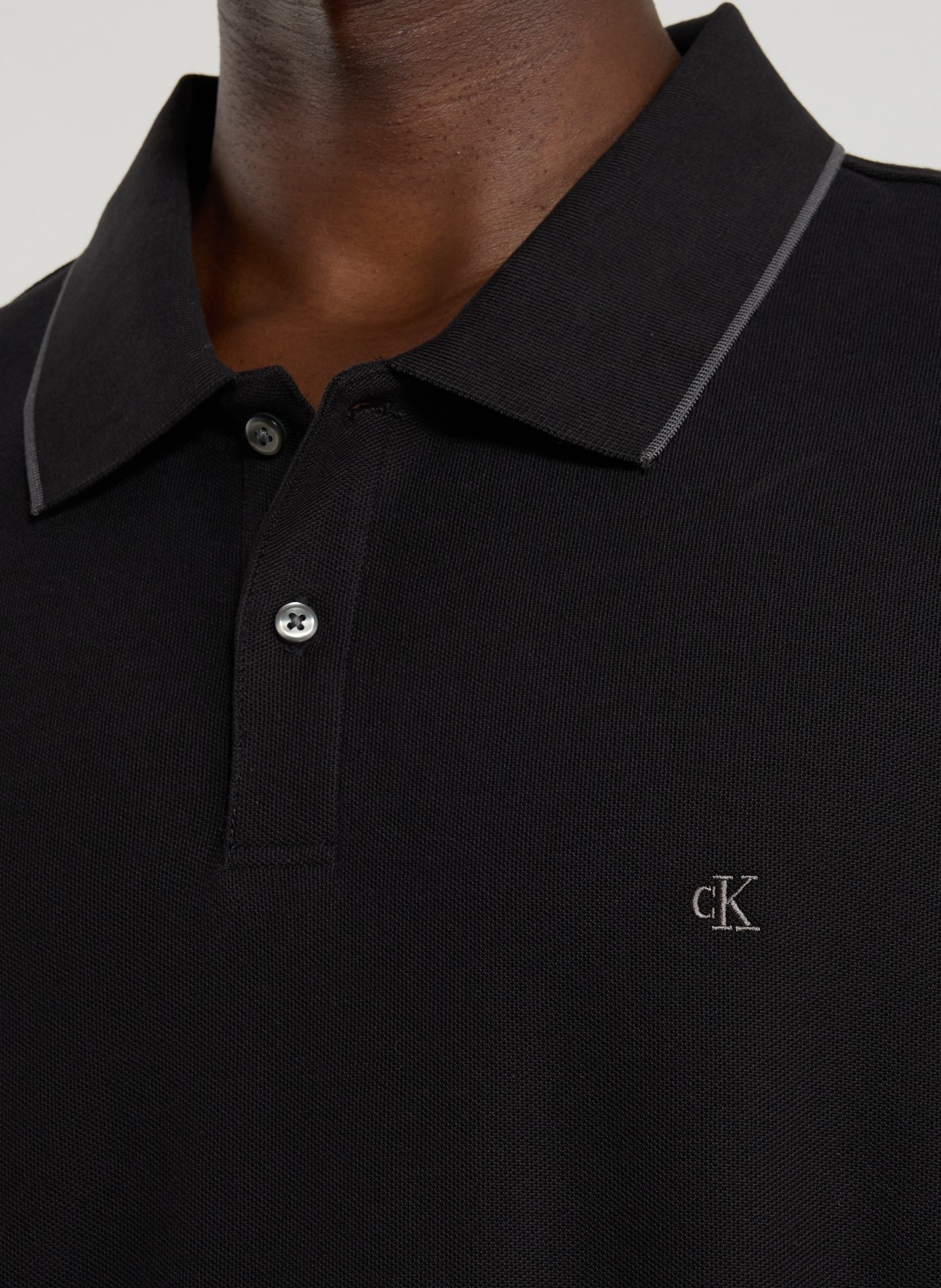  Cotton polo shirt  CALVIN KLEIN Black