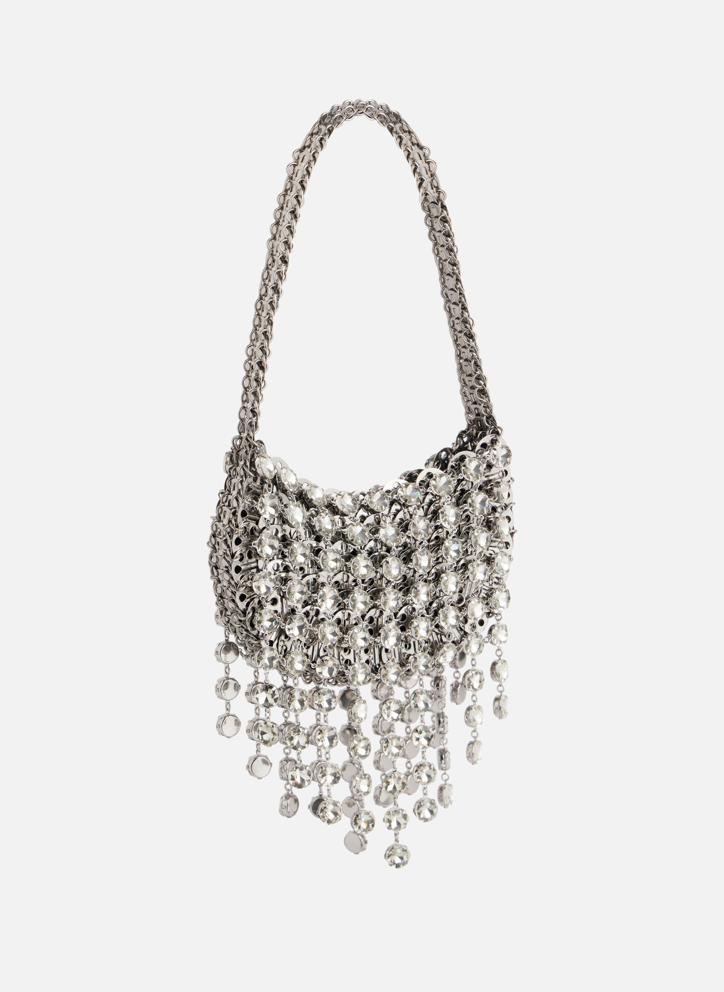 Sac moon 1969 strass RABANNE Argent